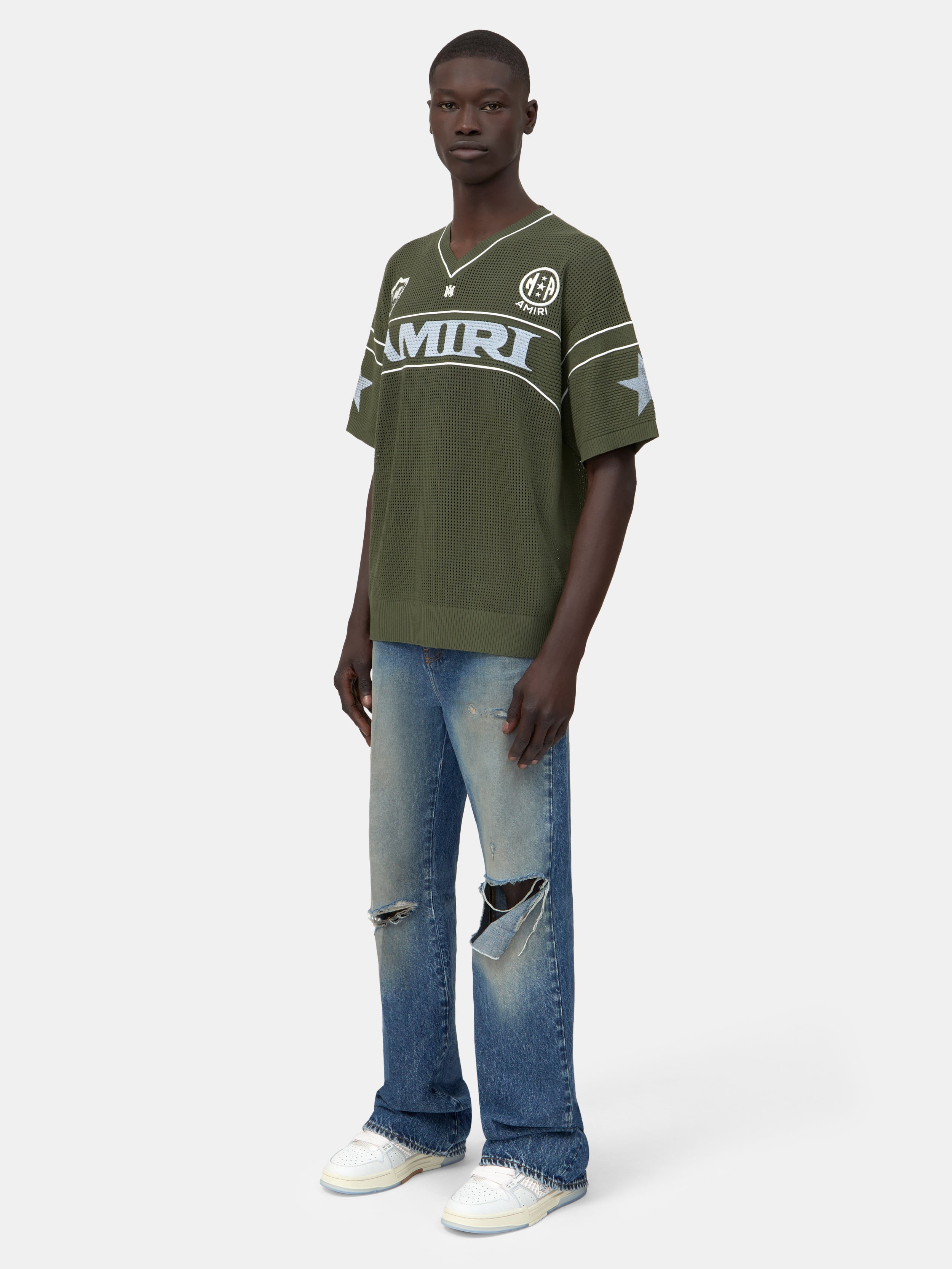 AMIRI SPORT JERSEY - Dark Sage