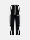 OVERSIZED PANEL TRACK PANT - Black