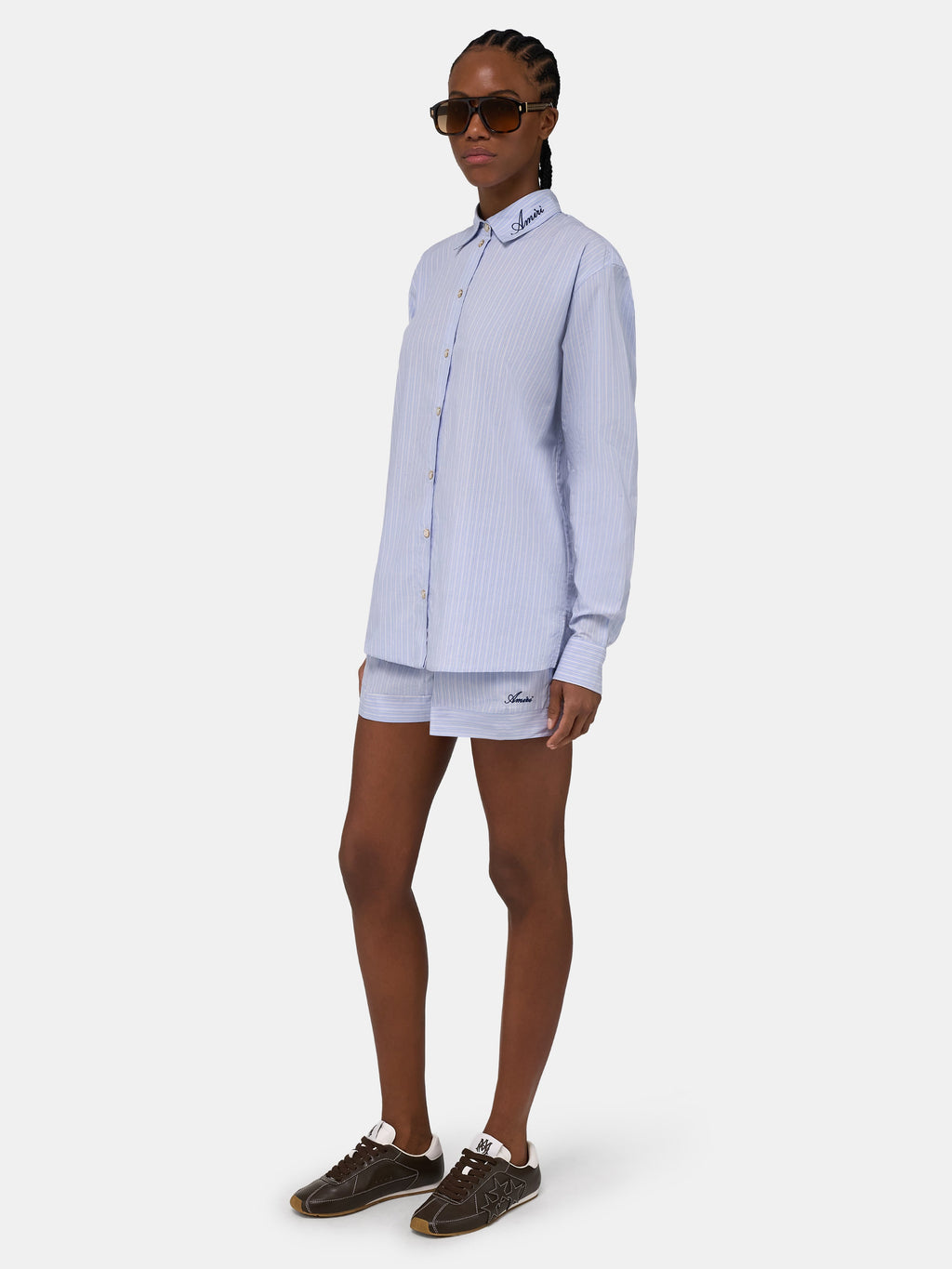 WOMEN - WOMEN'S STRIPED SHIRT - Ashley Blue