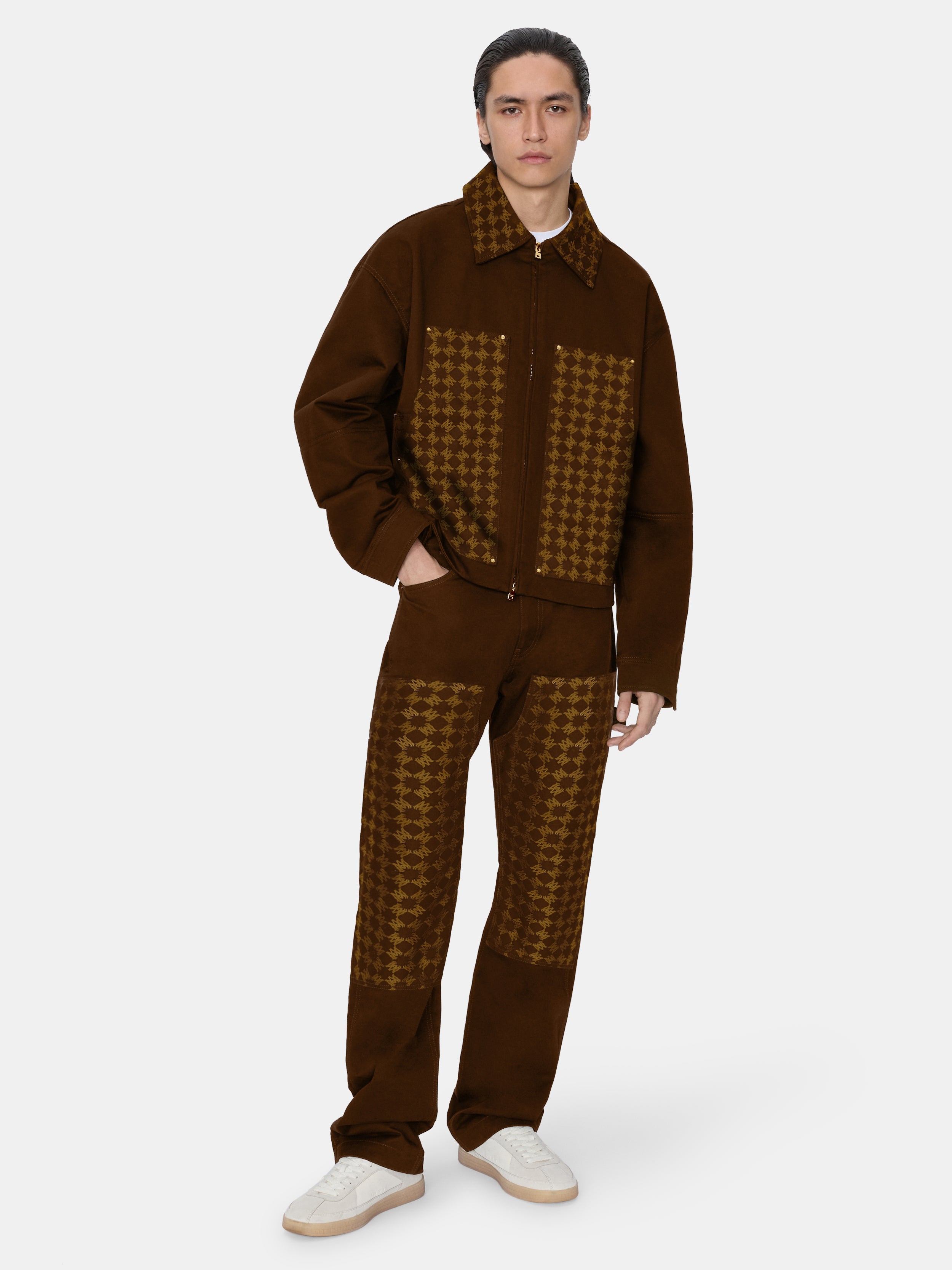 MA QUAD JACQUARD CARPENTER - DARK BROWN