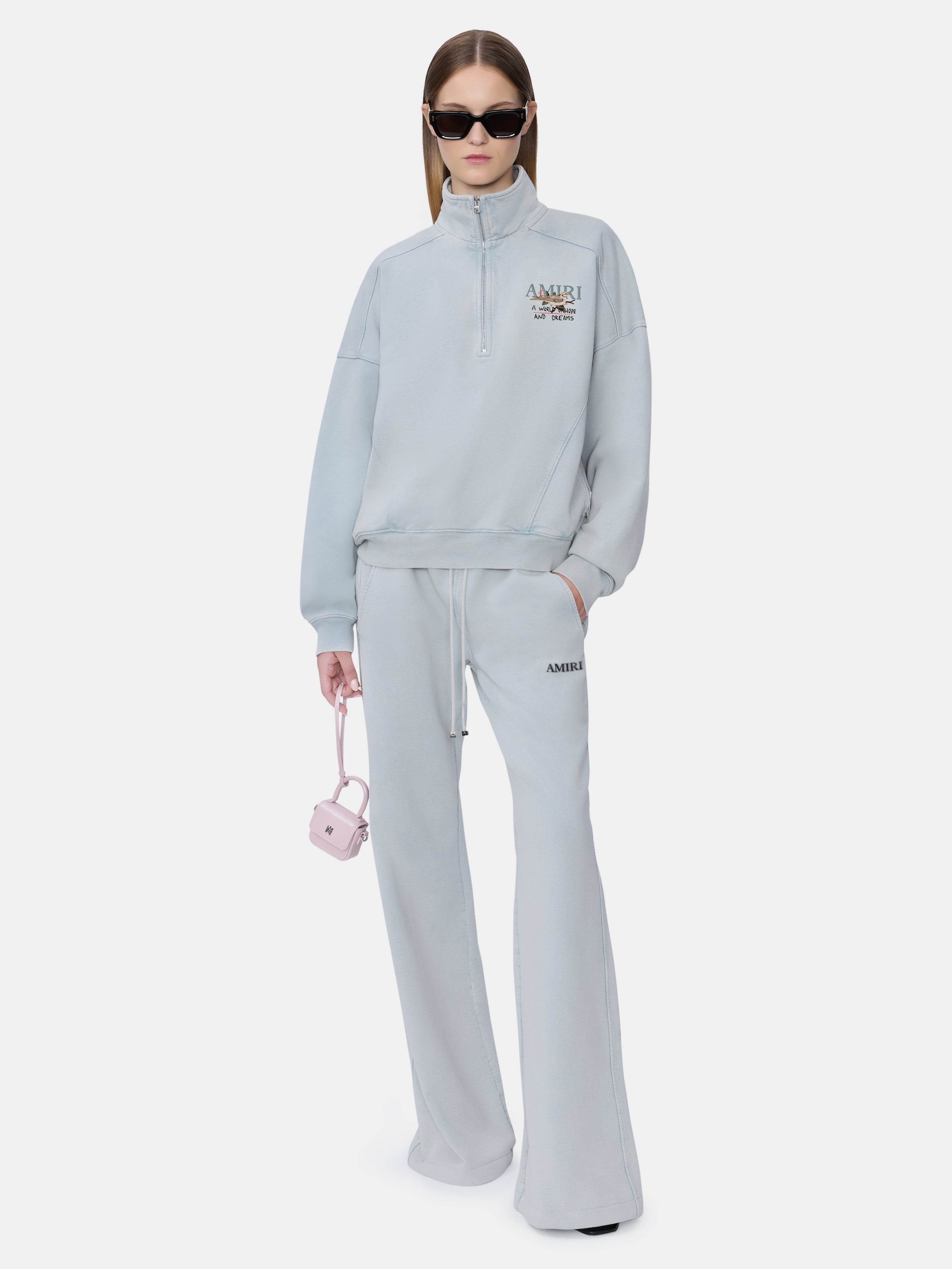 WOMEN - WOMEN'S HOPE AND DREAMS HALF ZIP CREW - Steel