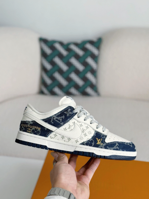 Louis Vuitton x Nike Air Jordan 1 Low “Monogram Denim” (Custom)