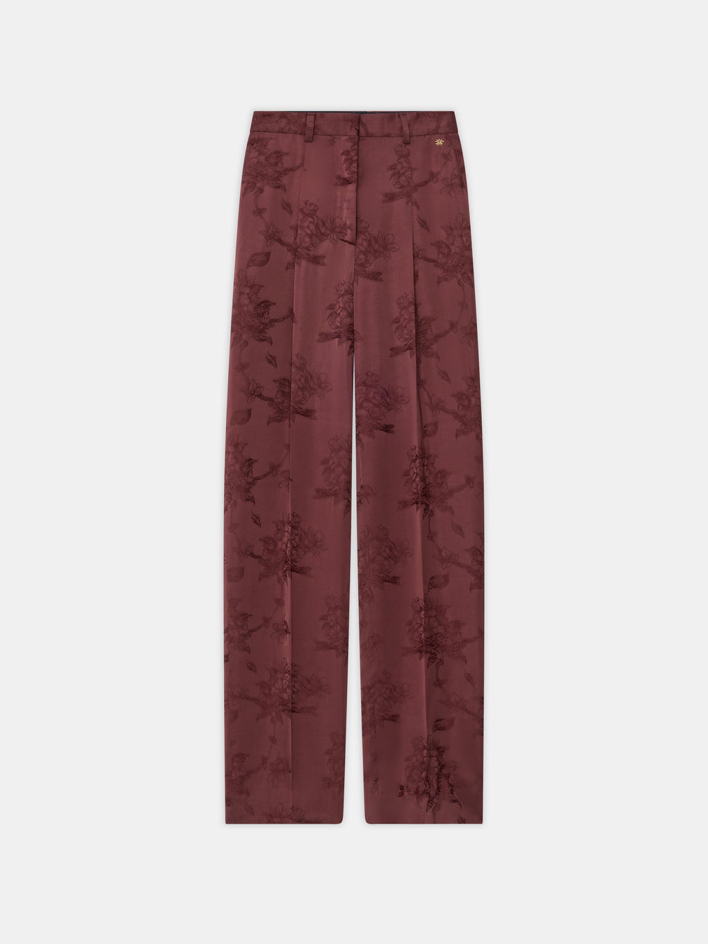 WOMEN - WOMEN'S FLORAL DOUBLE PLEATED PANT - Tobacco