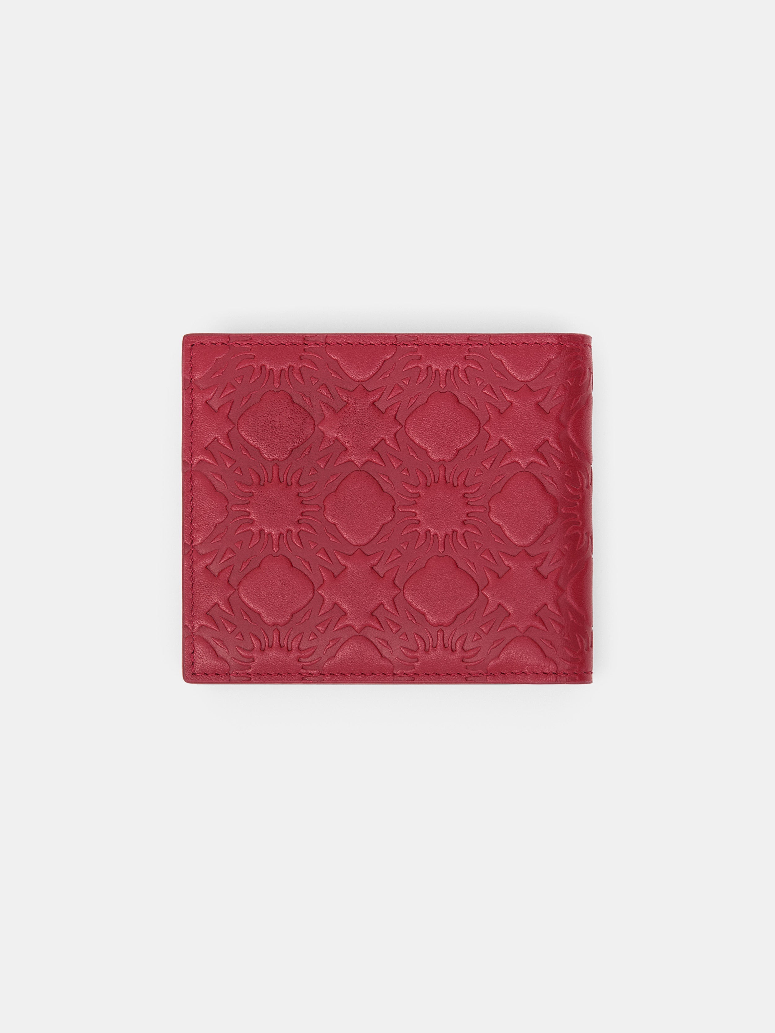MA QUAD LEATHER BIFOLD - Red Rose