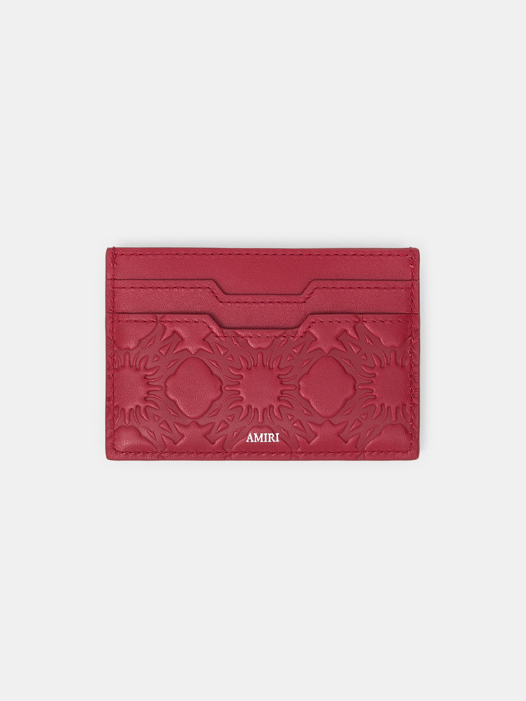 MA QUAD LEATHER CARD HOLDER - Red Rose