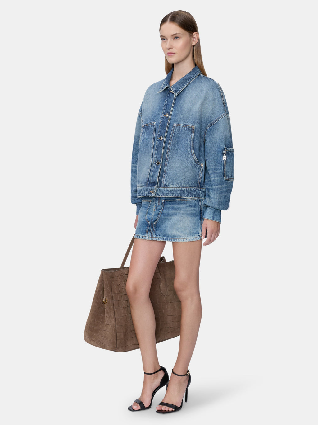 WOMEN - WOMEN'S DENIM CARPENTER MINI SKIRT - Classic Antique Indigo