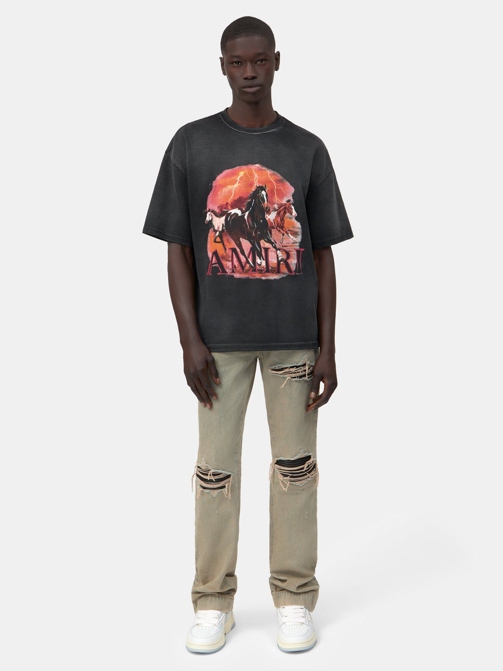 PLAINS OVERSIZED TEE - Black