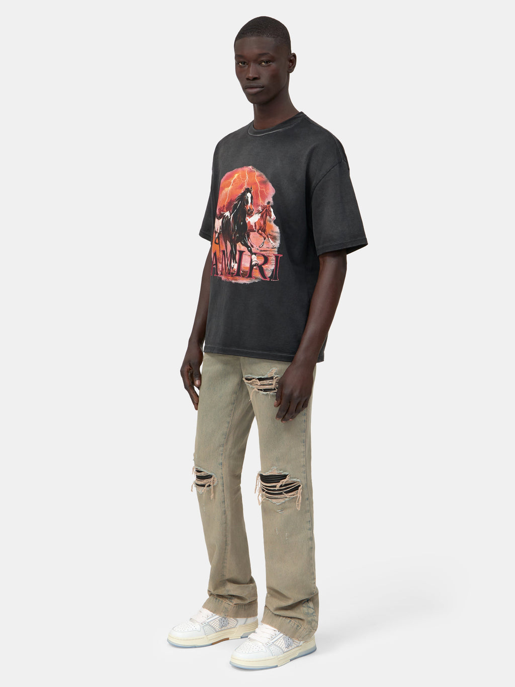PLAINS OVERSIZED TEE - Black