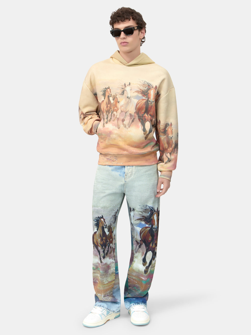 HORSES BAGGY JEAN - Cloud Blue