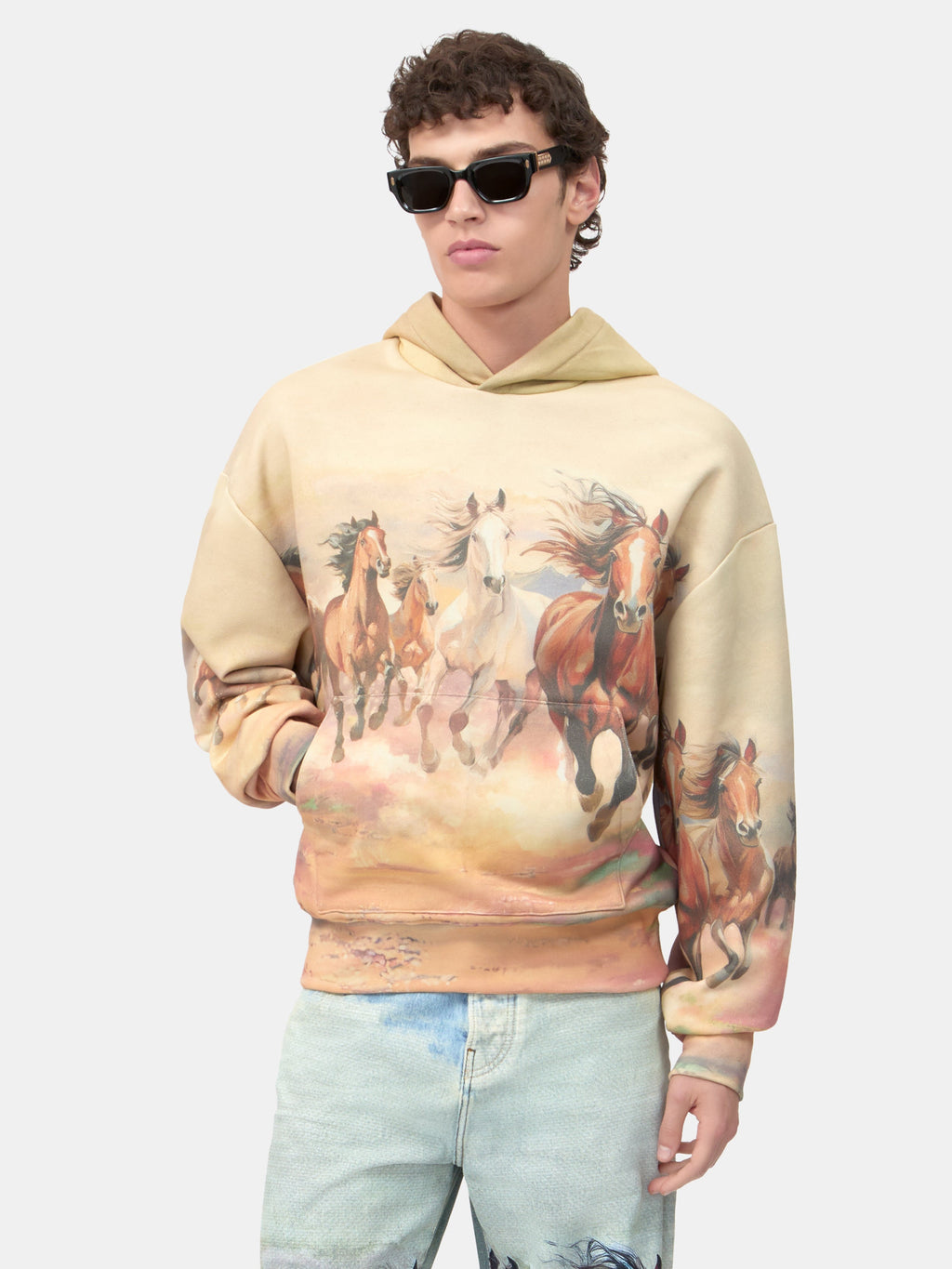 HORSES BAGGY JEAN - Cloud Blue