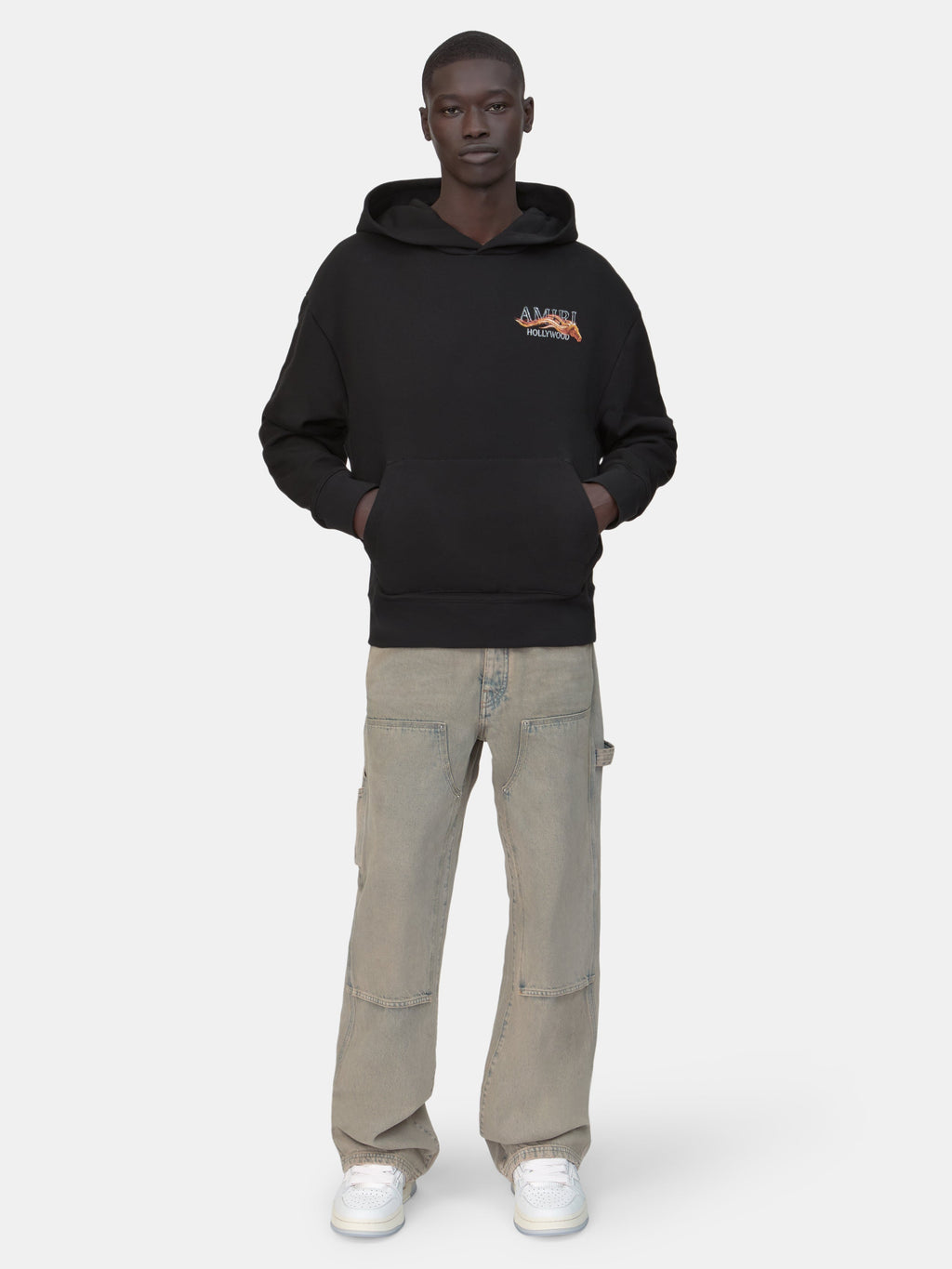 AMIRI HOLLYWOOD HORSE HOODIE - Black