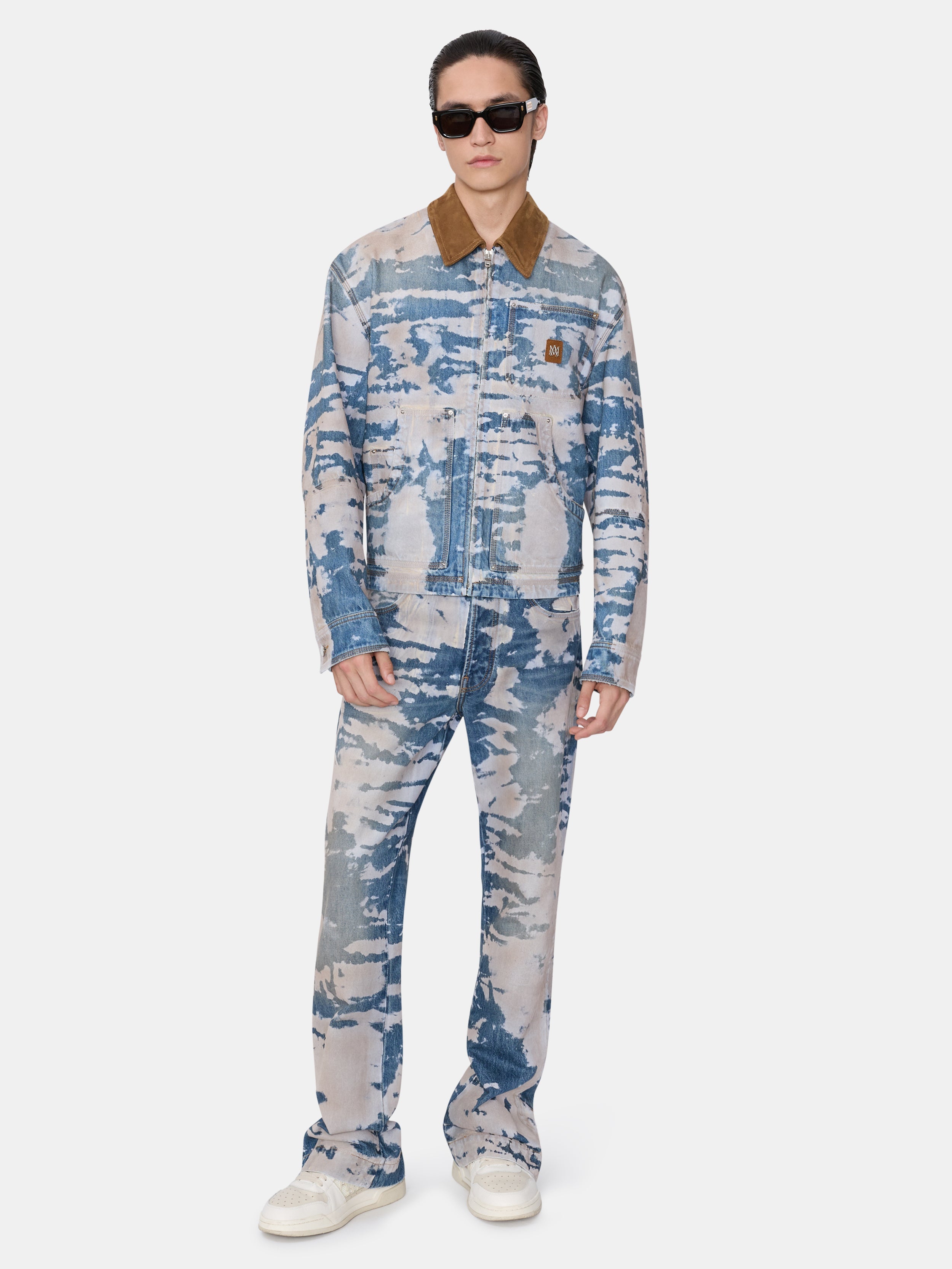 BLEACHED STRAIGHT FLARE JEAN - Bleach Out