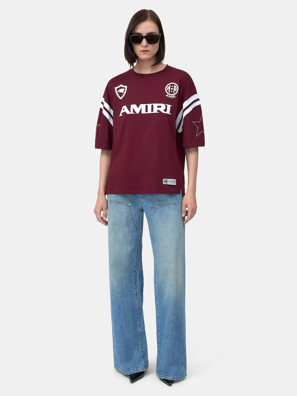 WOMEN - WOMEN'S AMIRI SPORT TEE - Aged Port