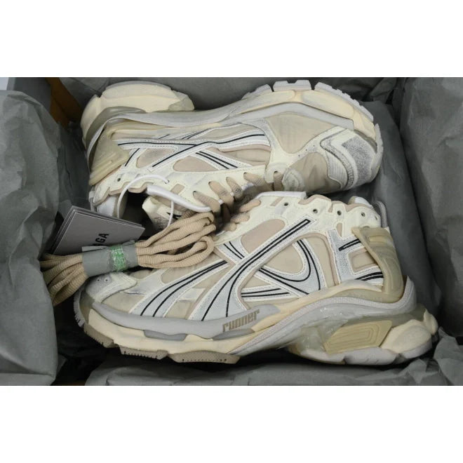 Balenciaga Runner Sneaker White Brown