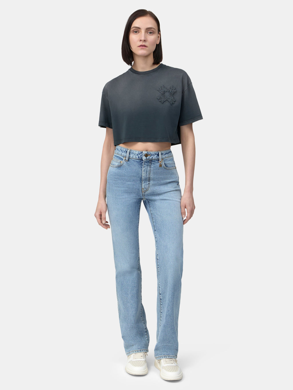 WOMEN - WOMEN'S MA QUAD CROPPED TEE - Black