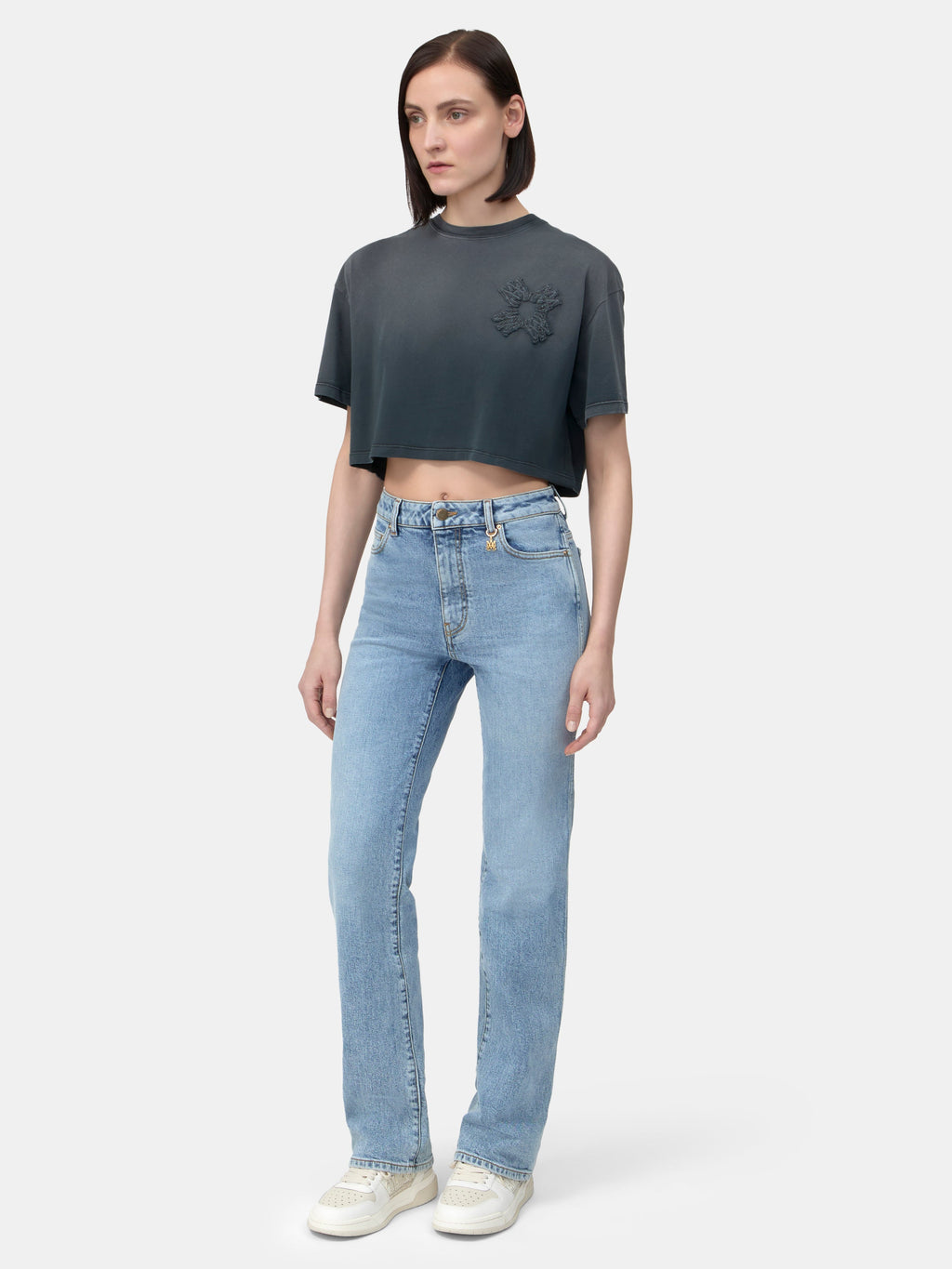 WOMEN - WOMEN'S MA QUAD CROPPED TEE - Black