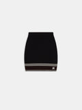 WOMEN - WOMEN'S MA STRIPE MINI SKIRT - Black