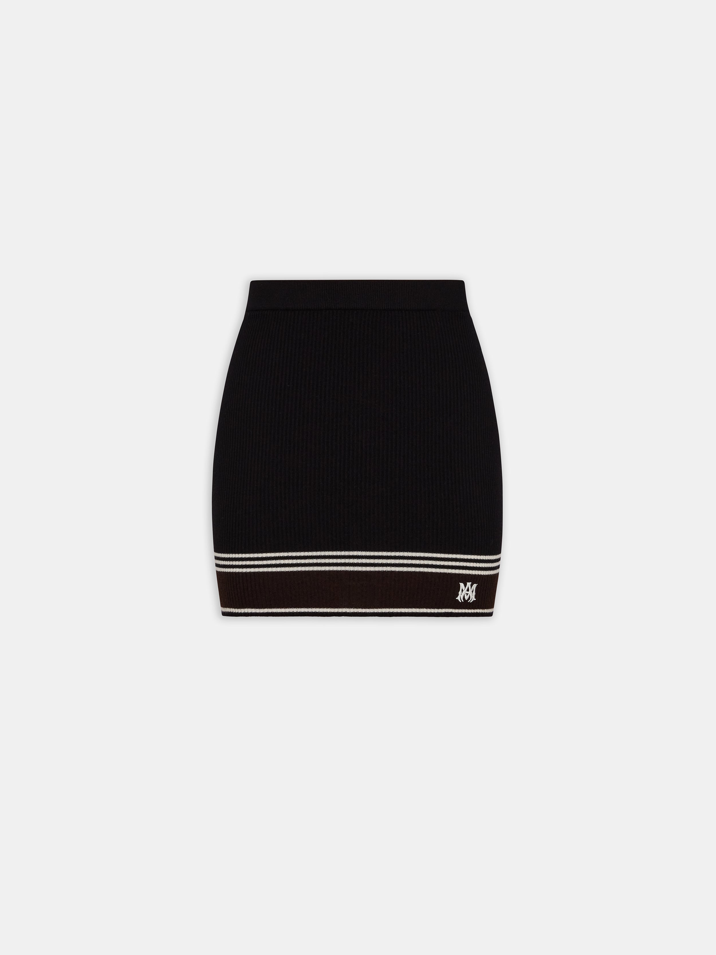 WOMEN - WOMEN'S MA STRIPE MINI SKIRT - Black