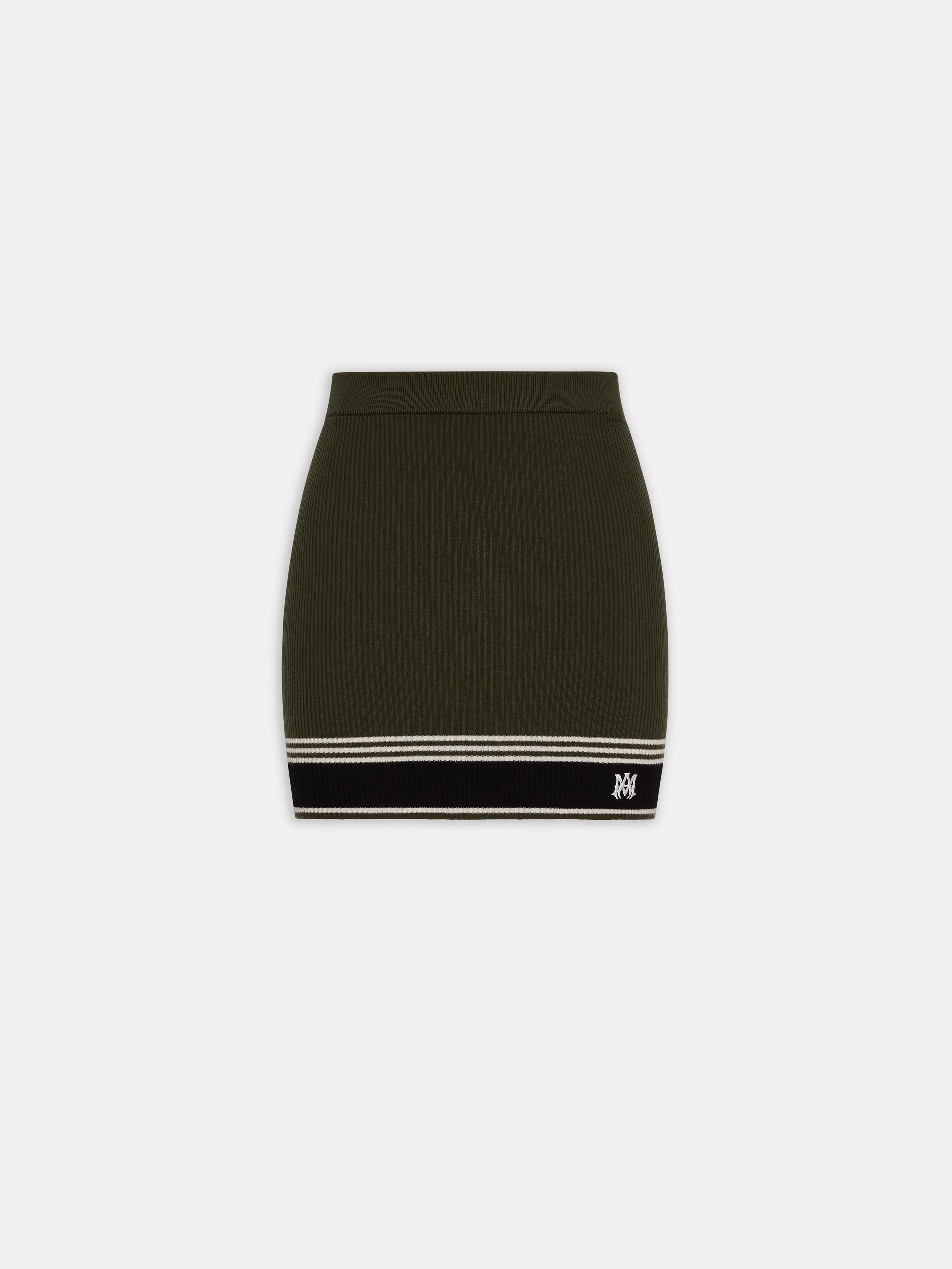 WOMEN - WOMEN'S MA STRIPE MINI SKIRT - Dark Sage