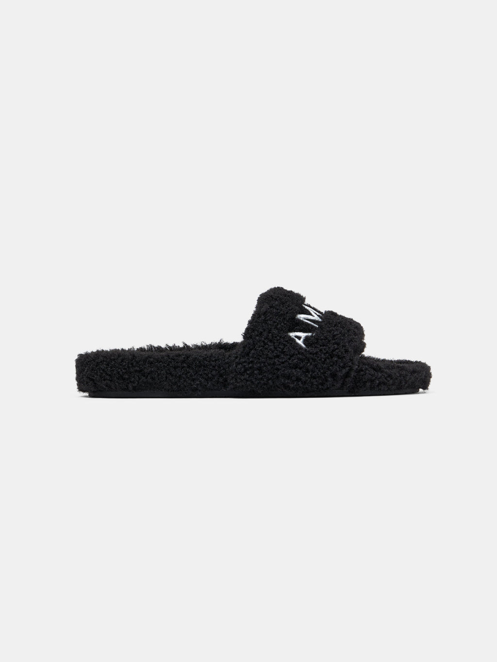 WOMEN - WOMEN'S AMIRI SHEARLING SLIDE - Black