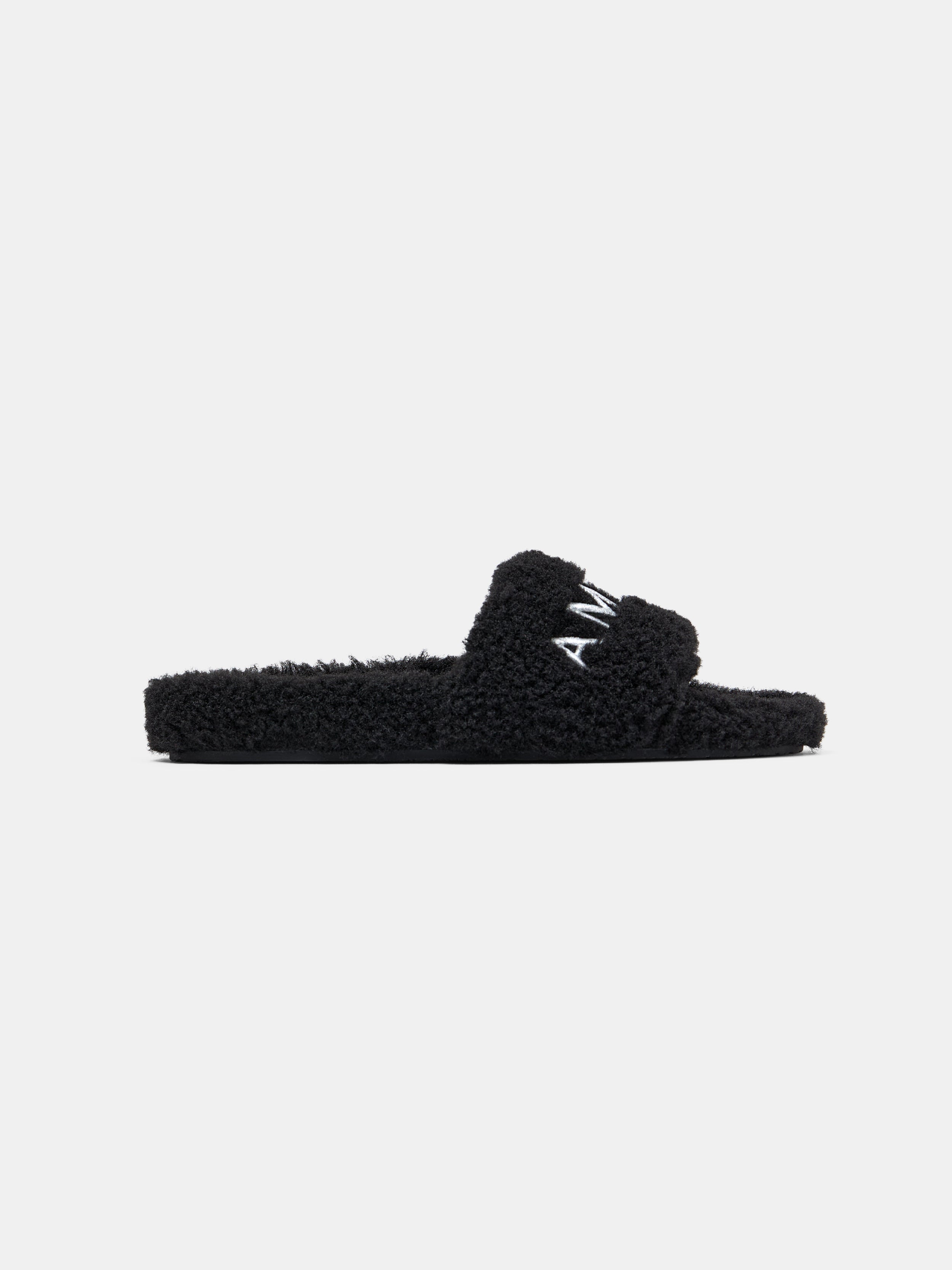 WOMEN - WOMEN'S AMIRI SHEARLING SLIDE - Black