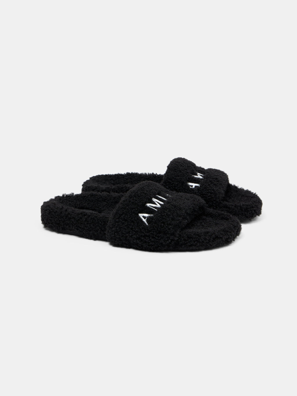 WOMEN - WOMEN'S AMIRI SHEARLING SLIDE - Black