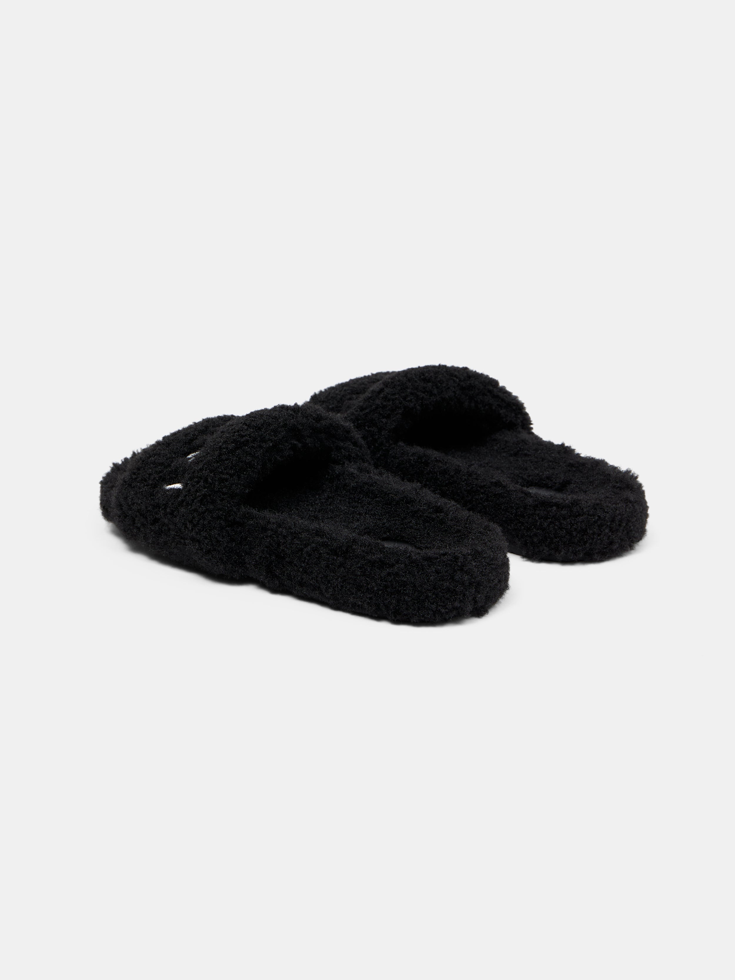 WOMEN - WOMEN'S AMIRI SHEARLING SLIDE - Black