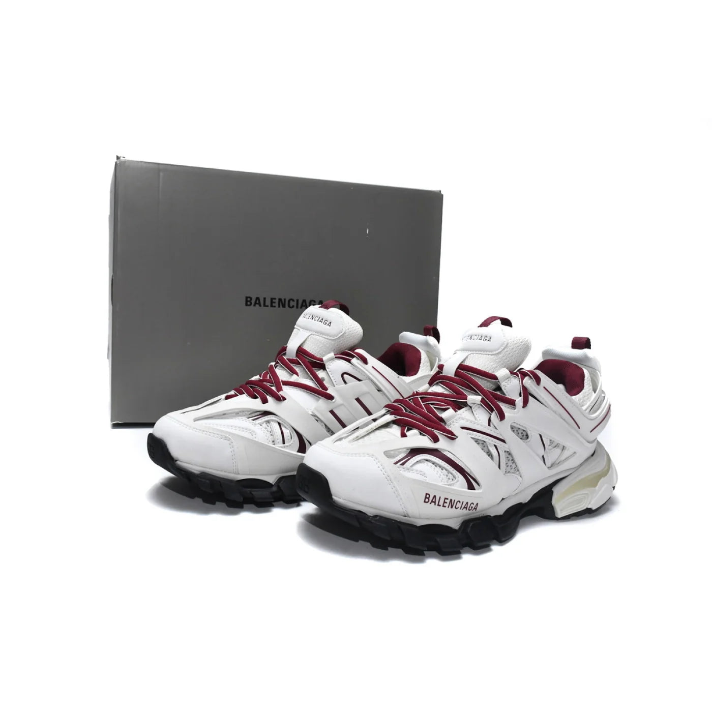 Balenciaga Track White Claret Red 5