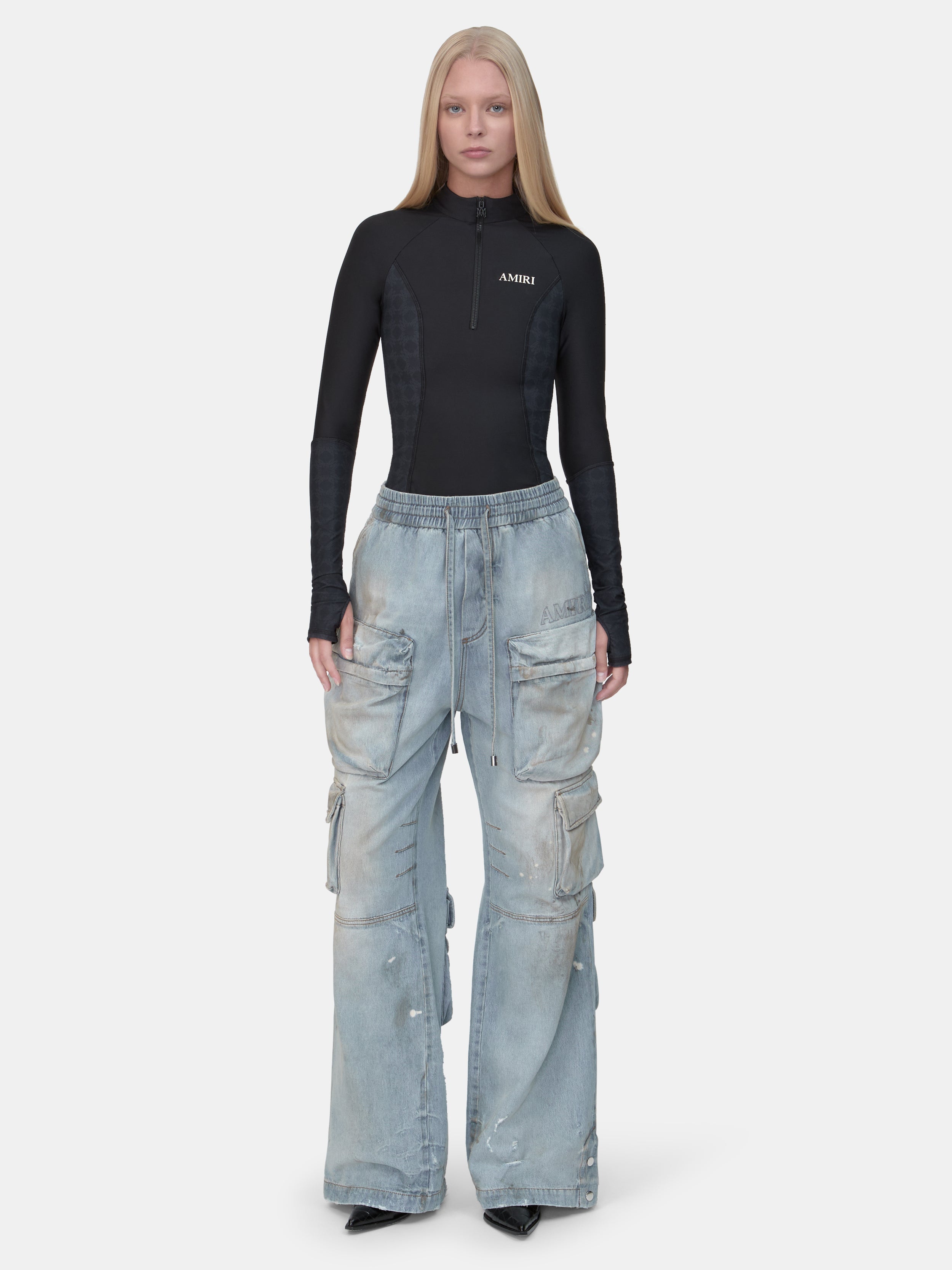 WOMEN - WOMEN'S CARGO JEAN - Perfect Antique Indigo