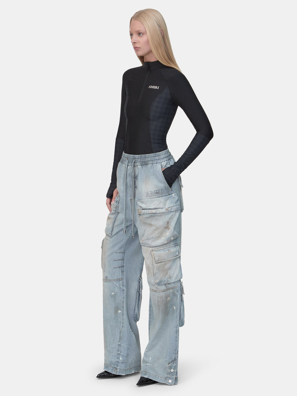 WOMEN - WOMEN'S CARGO JEAN - Perfect Antique Indigo