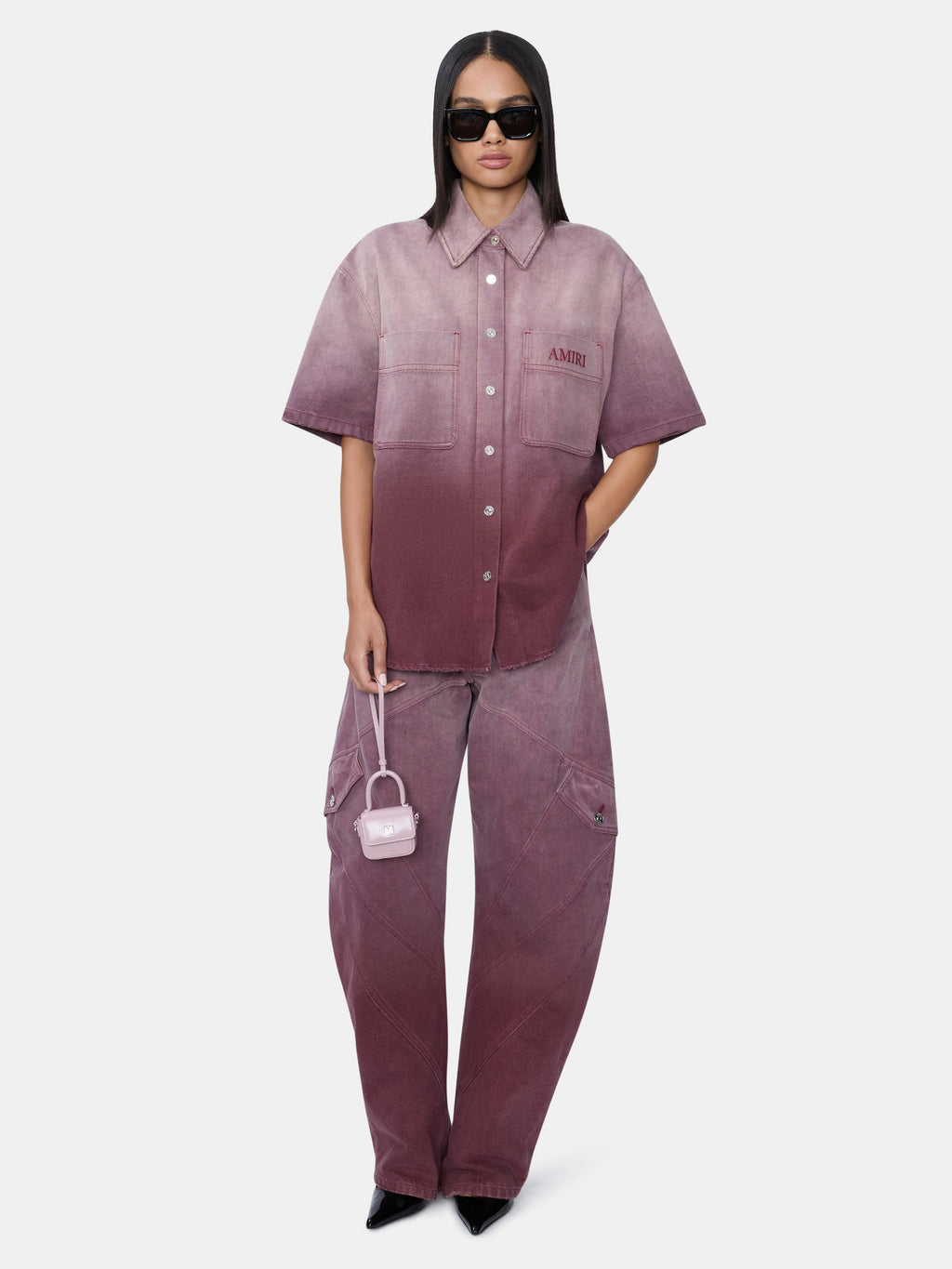 WOMEN - WOMEN'S GRADIENT DENIM SHIRT - Terracotta