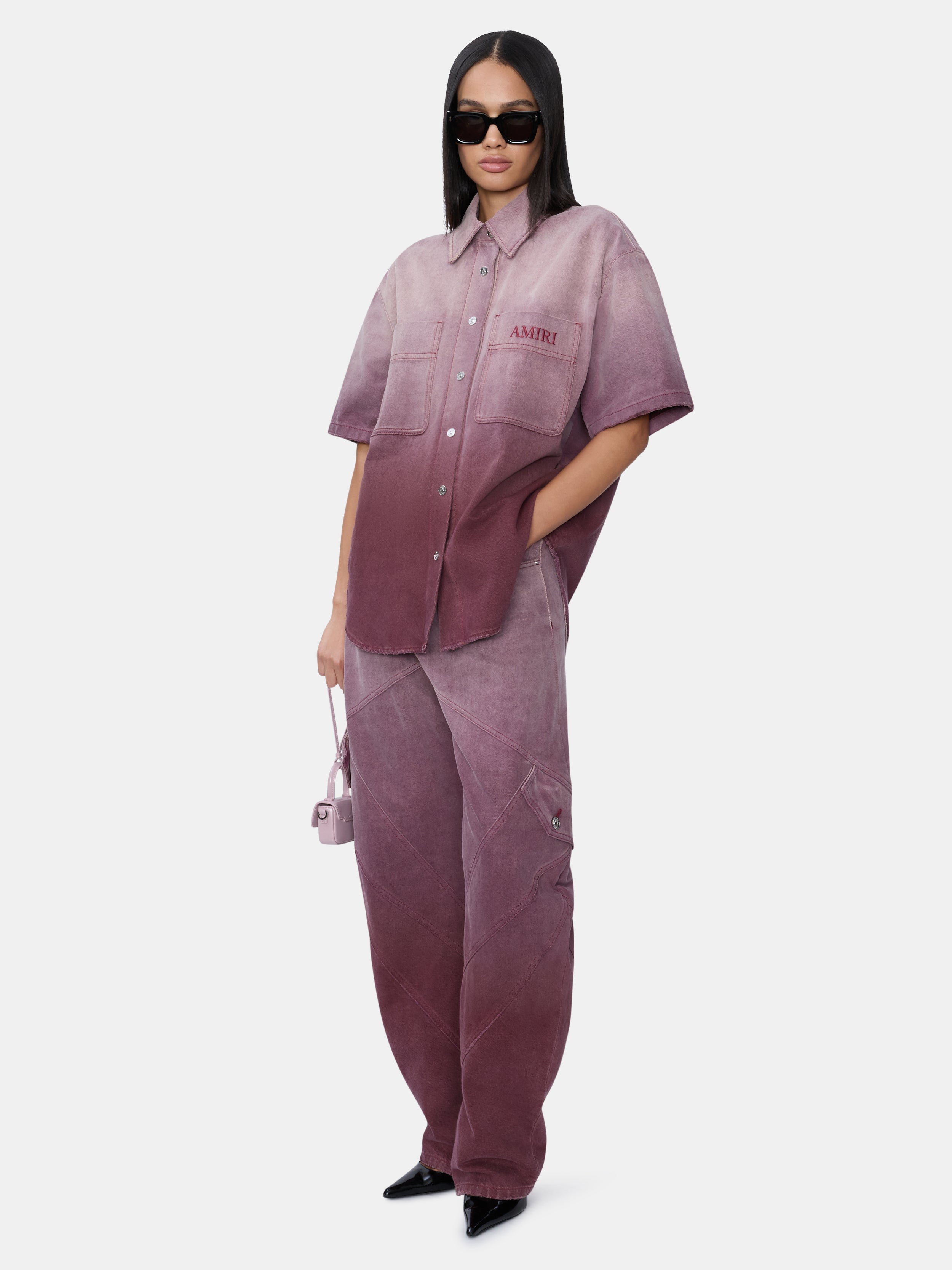 WOMEN - WOMEN'S GRADIENT DENIM SHIRT - Terracotta