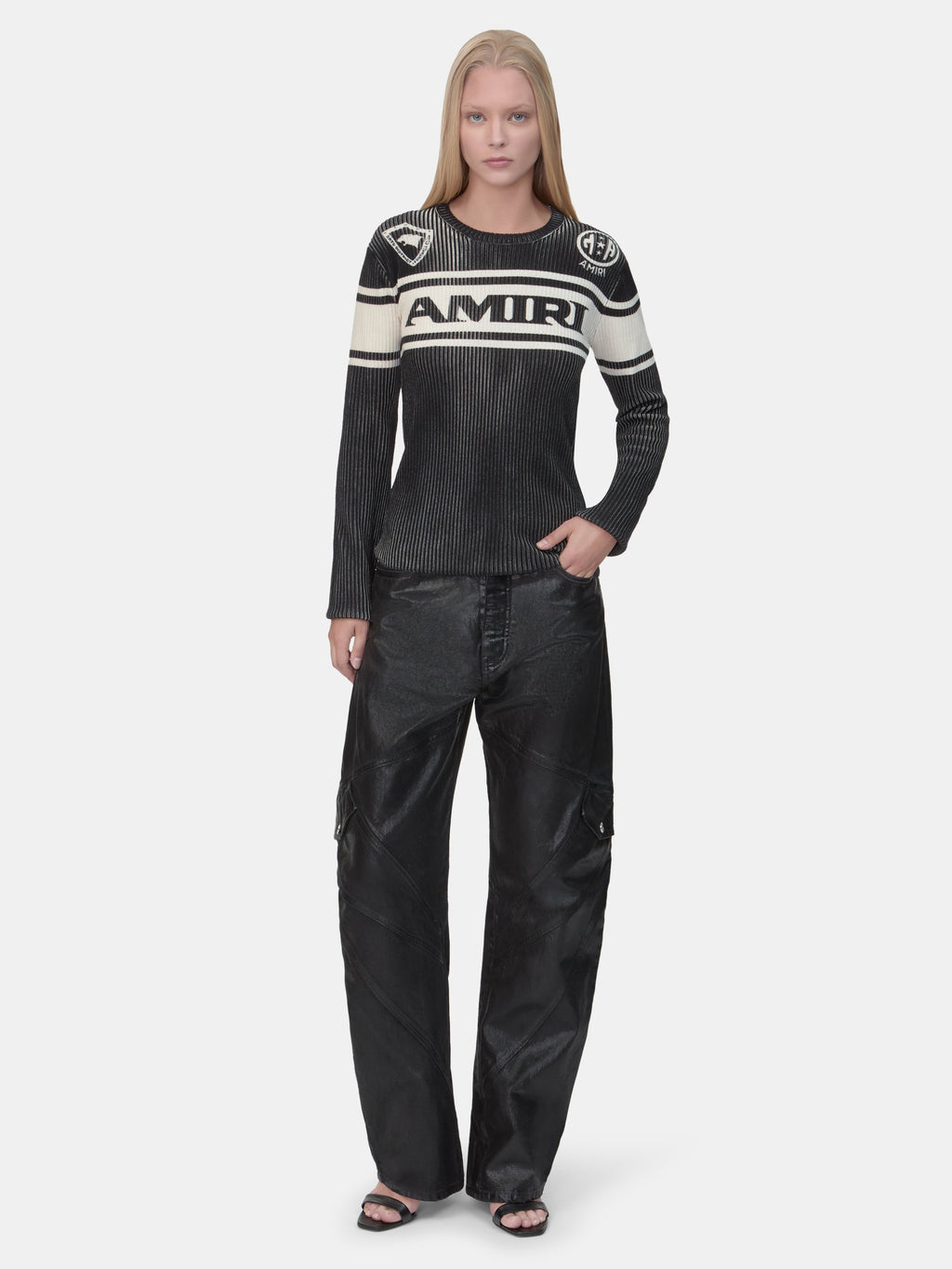 WOMEN - WOMEN'S AMIRI SPORT LONG SLEEVE TEE - Black