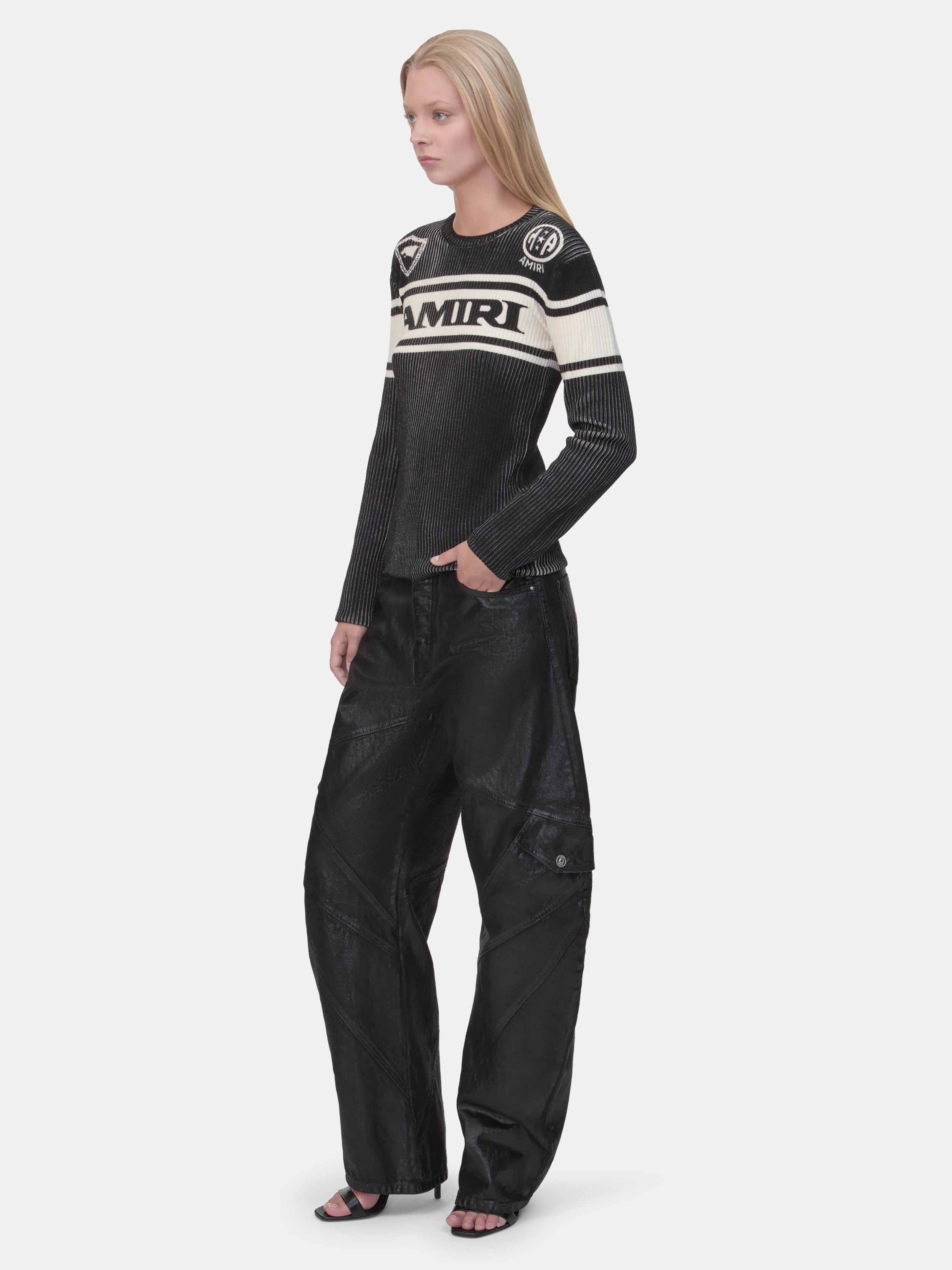 WOMEN - WOMEN'S AMIRI SPORT LONG SLEEVE TEE - Black