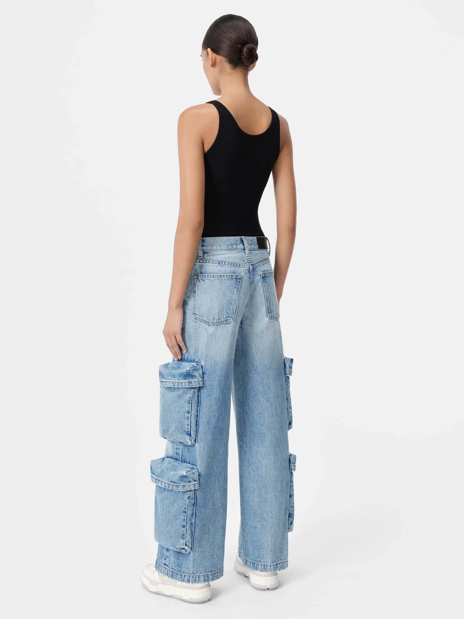 WOMEN - WOMEN'S BAGGY CARGO JEAN - ANTIQUE INDIGO