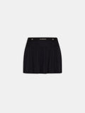 WOMEN - WOMEN'S MA QUAD PLEATED MINI SKIRT - Black