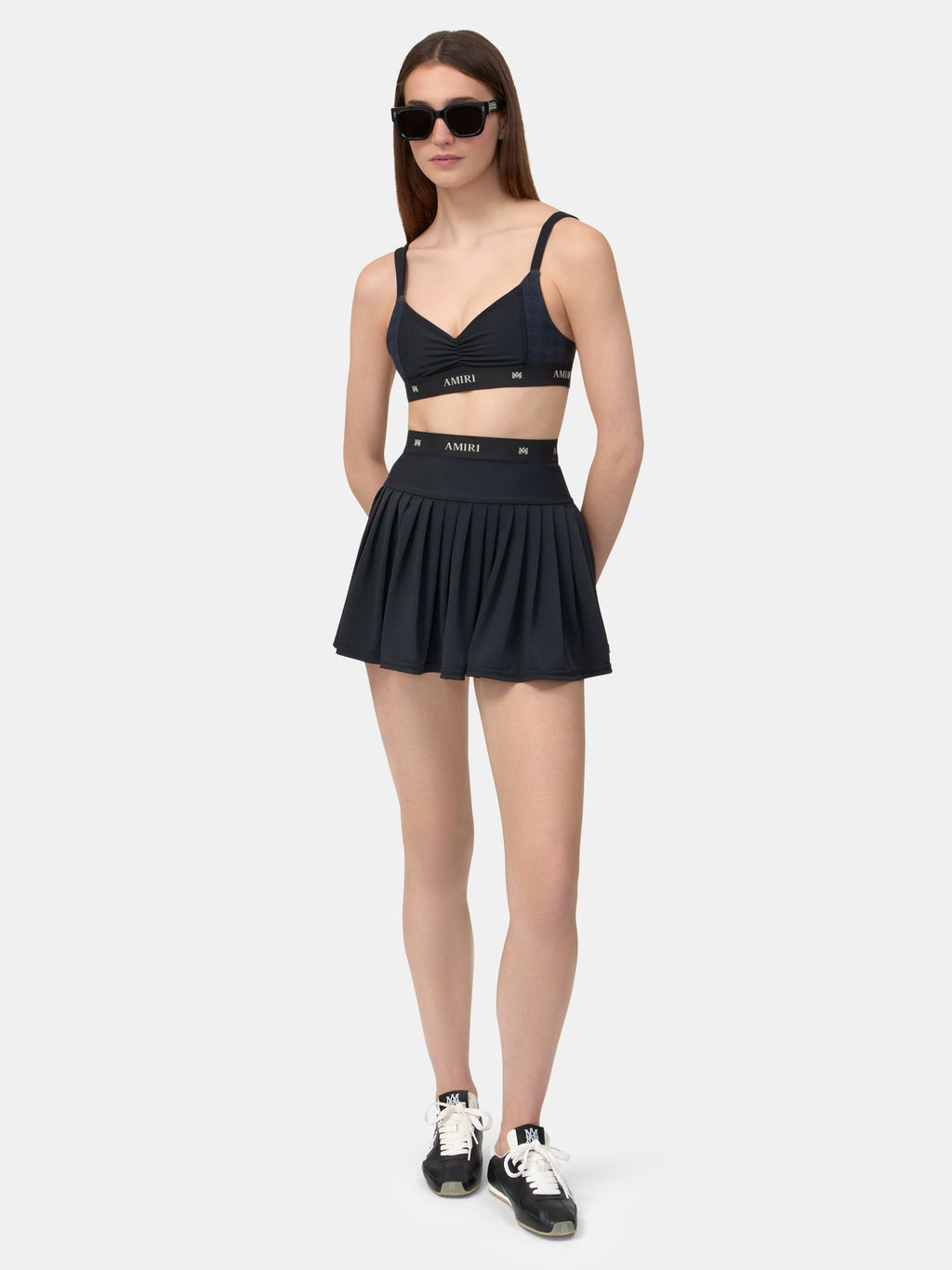 WOMEN - WOMEN'S MA QUAD PLEATED MINI SKIRT - Black