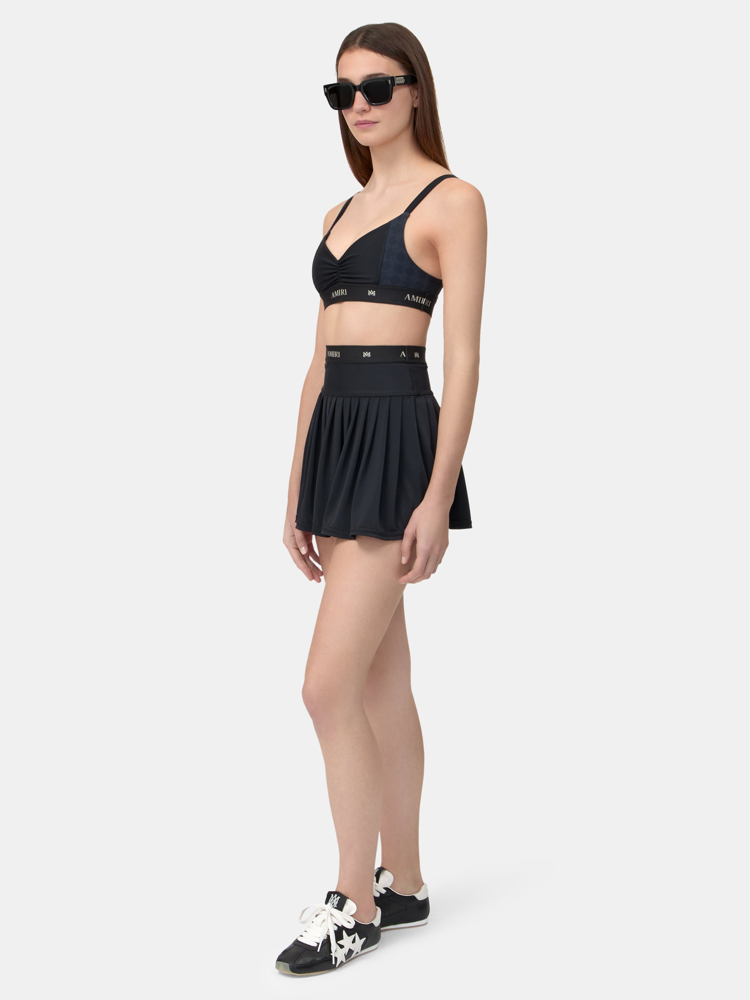 WOMEN - WOMEN'S MA QUAD PLEATED MINI SKIRT - Black