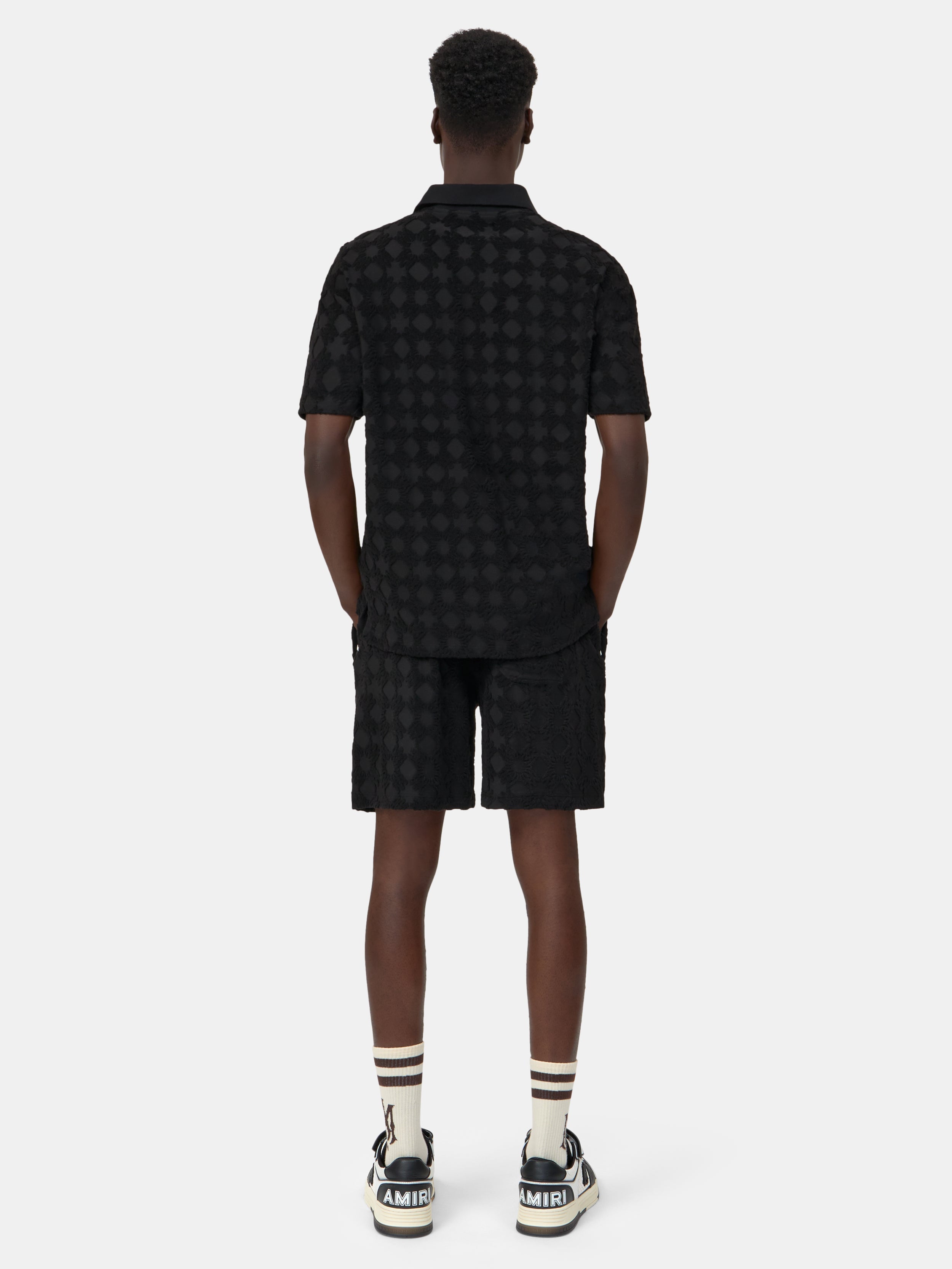 MA QUAD TOWELING POLO - Black