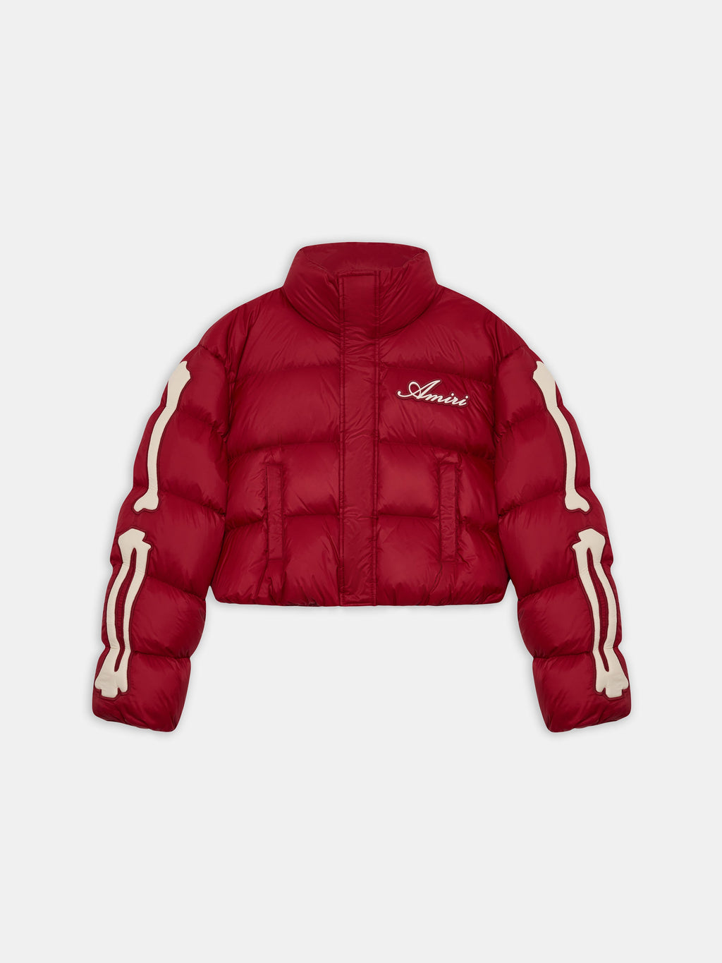 WOMEN - WOMEN'S BONES CROPPED DOWN JACKET - Deep Red