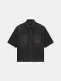 AMIRI 3D SHORT SLEEVE SNAP SHIRT - Vintage Black
