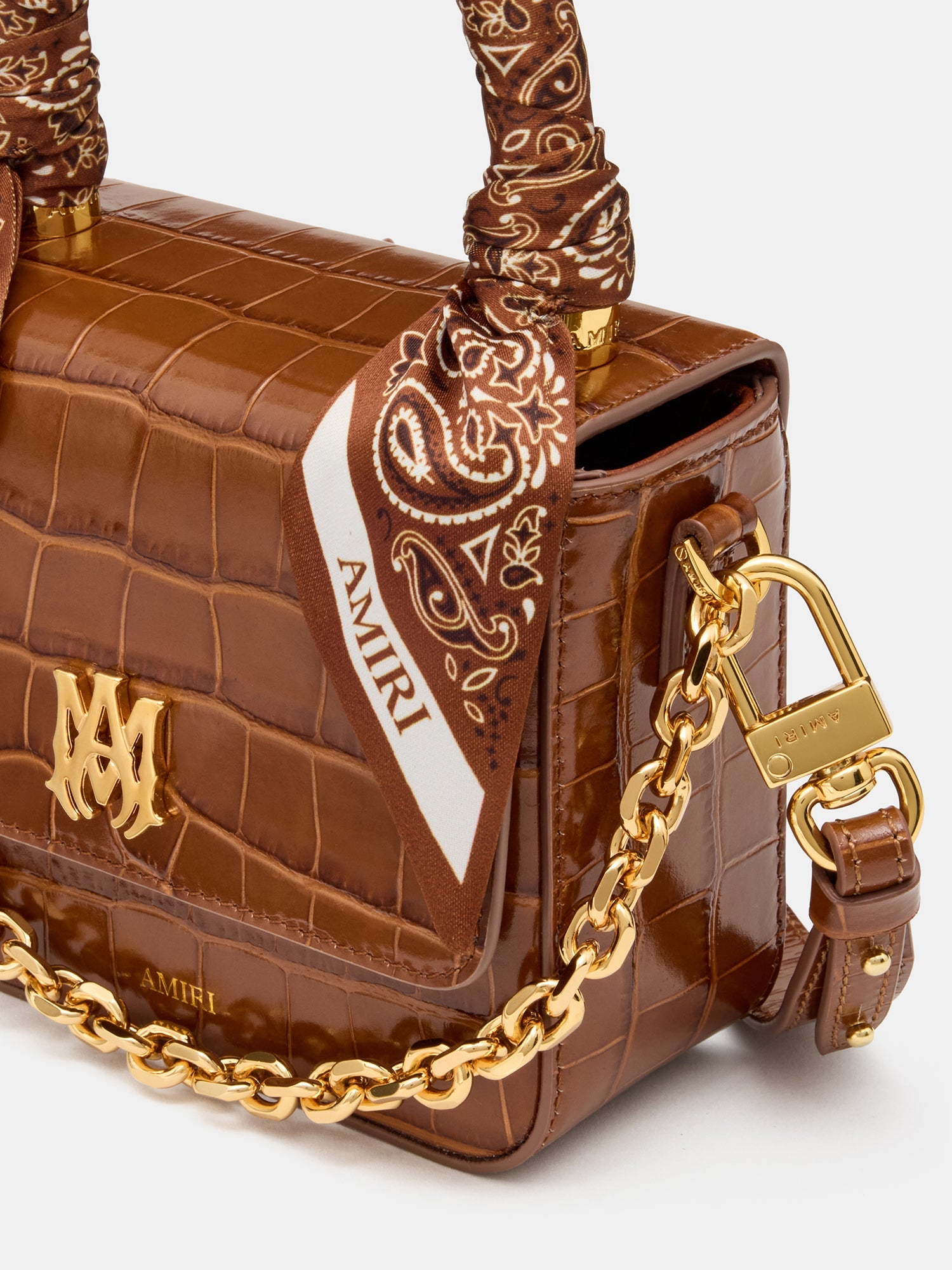 WOMEN - WOMEN'S CROC EMBOSSED MICRO MA BAG - MALT