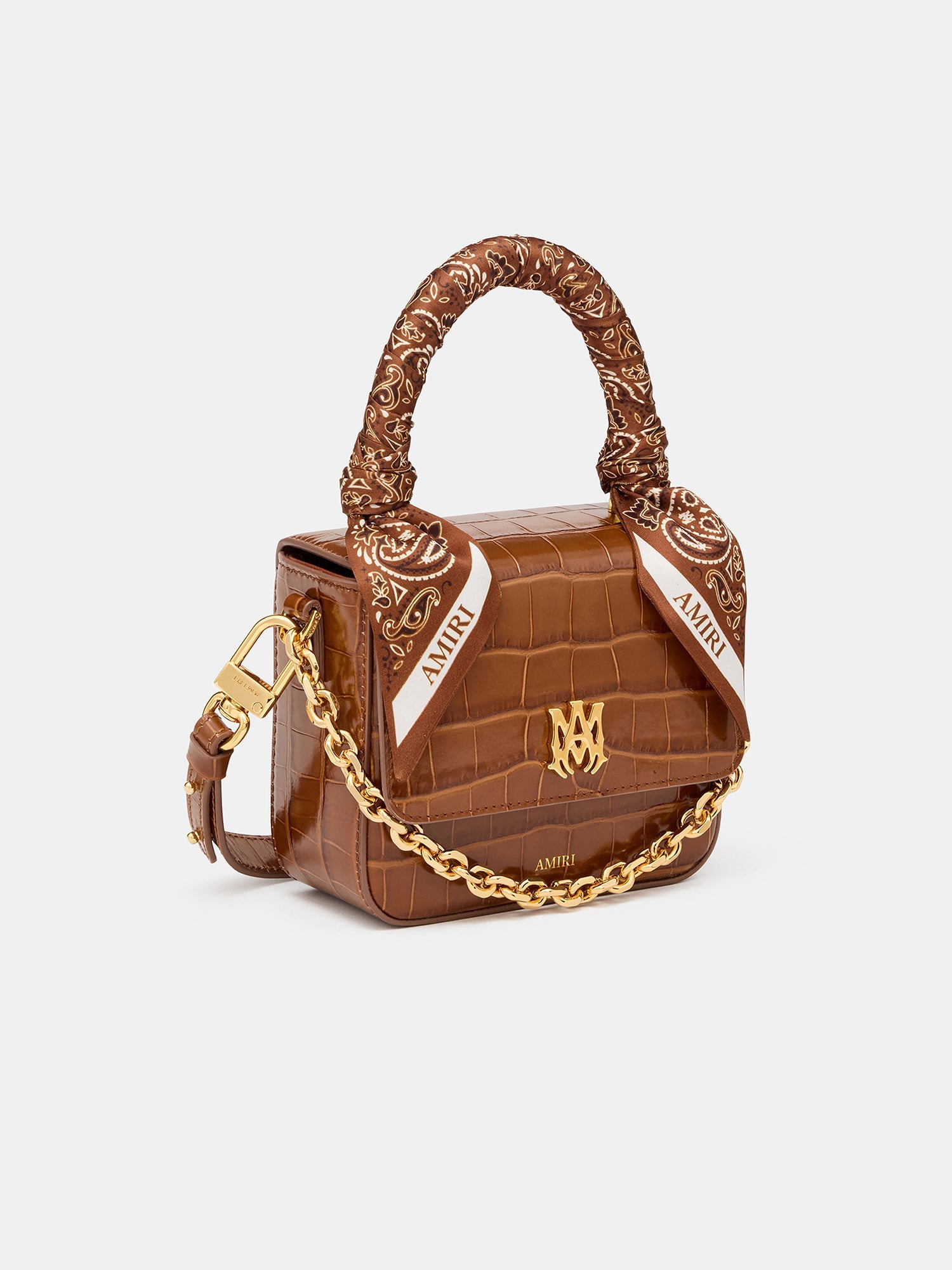 WOMEN - WOMEN'S CROC EMBOSSED MICRO MA BAG - MALT