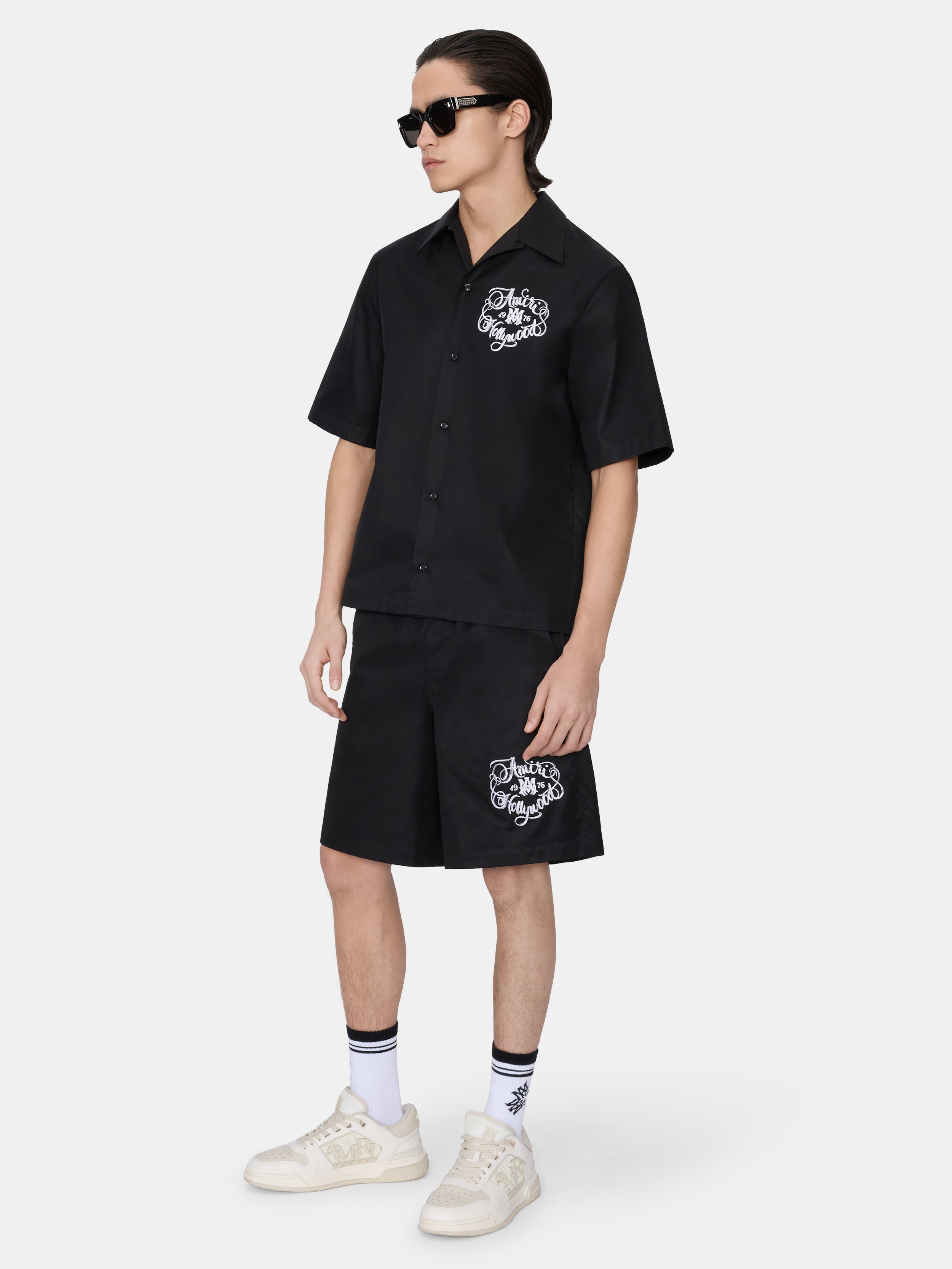 AMIRI HOLLYWOOD CAMP SHIRT - Black