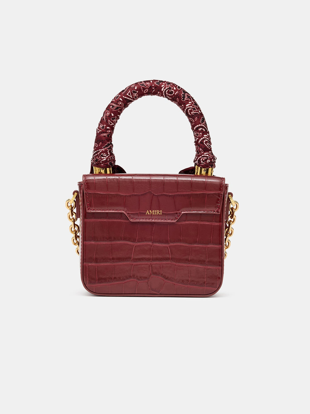 WOMEN - WOMEN'S CROC EMBOSSED MICRO MA BAG - WINE