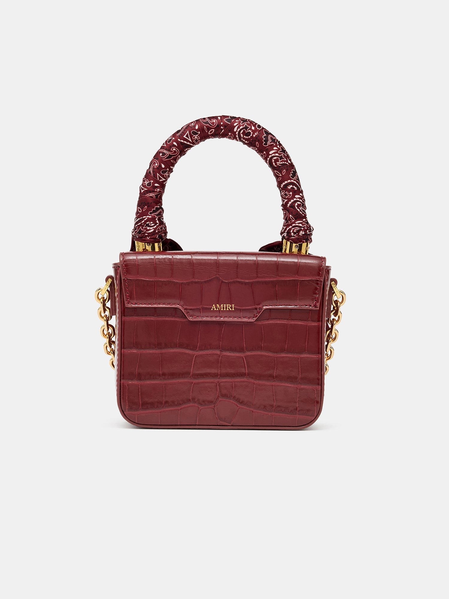 WOMEN - WOMEN'S CROC EMBOSSED MICRO MA BAG - WINE