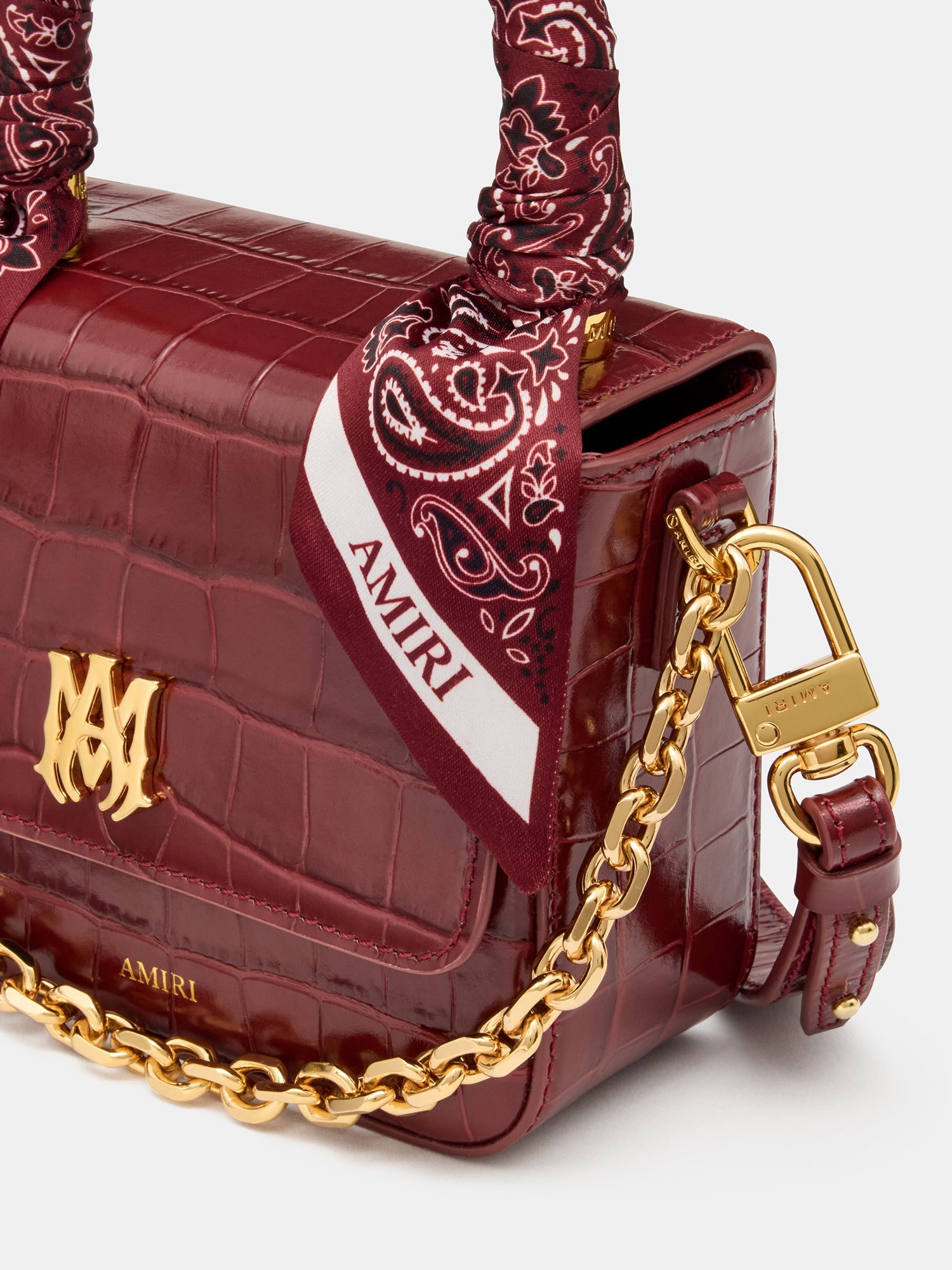 WOMEN - WOMEN'S CROC EMBOSSED MICRO MA BAG - WINE