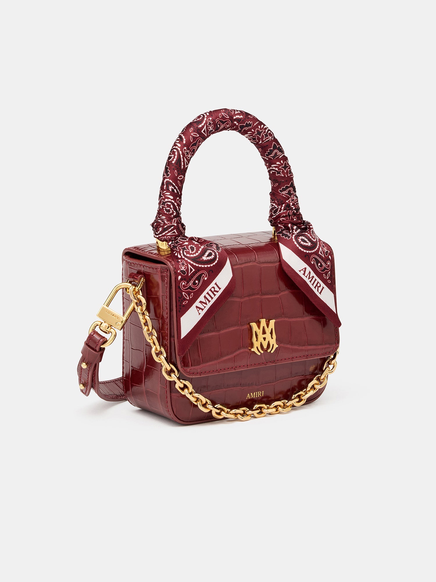 WOMEN - WOMEN'S CROC EMBOSSED MICRO MA BAG - WINE