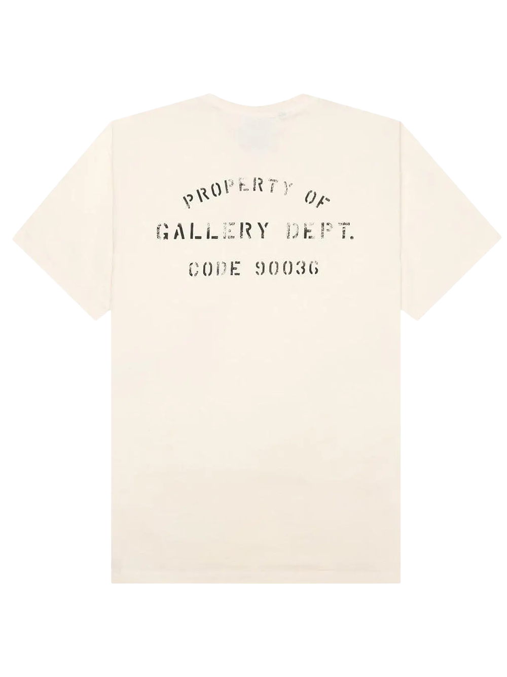 Gallery Dept Property Of Stencil T-Shirt in Cream