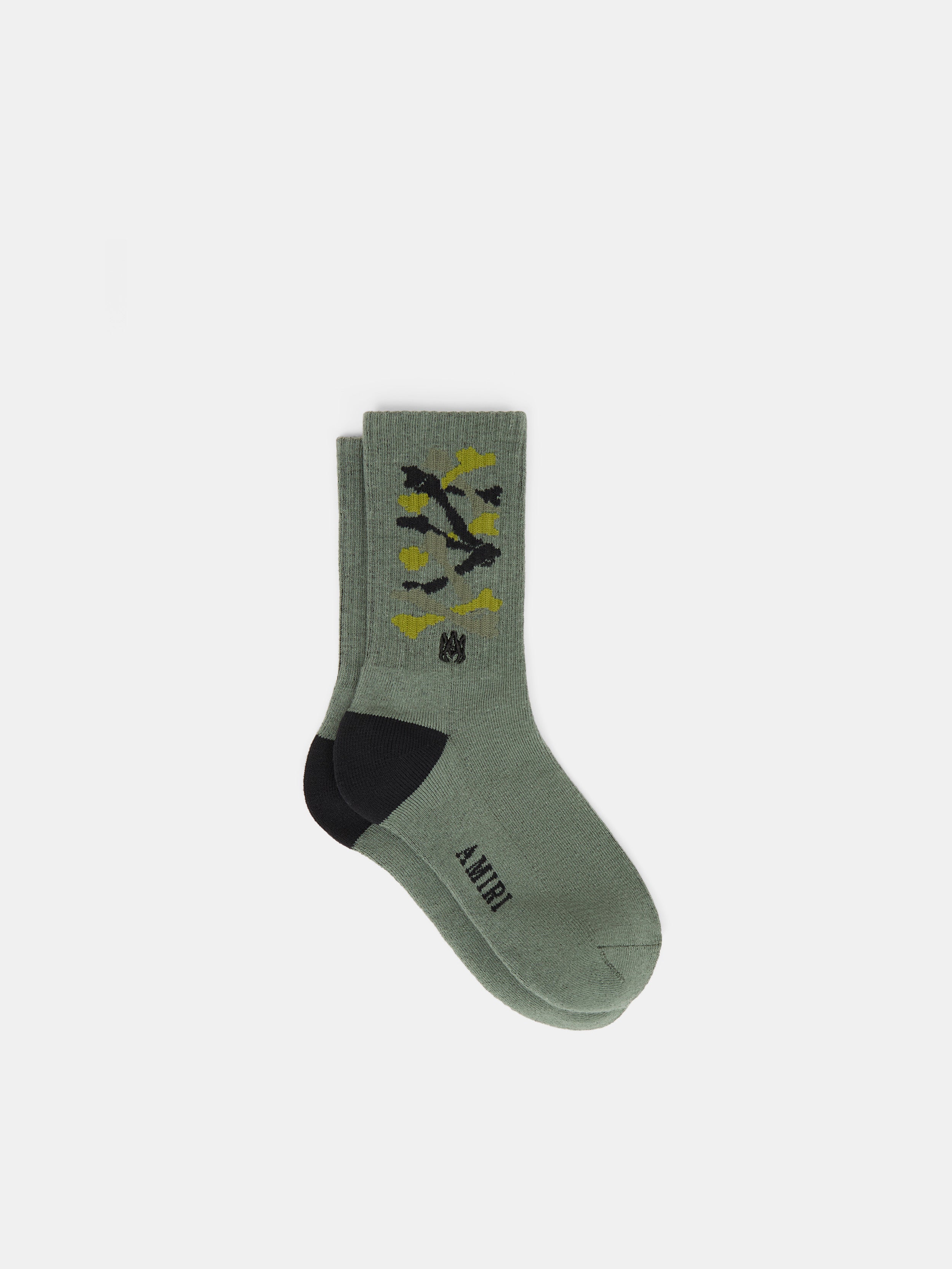 KIDS - KIDS' STACKED BONES SOCK - Dark Sage